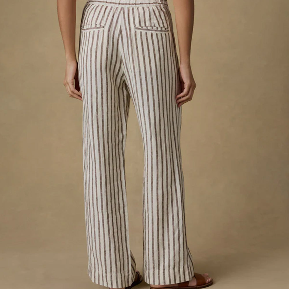 Faherty - Pantalon Sun Strider  en lin - Cocoa Grove