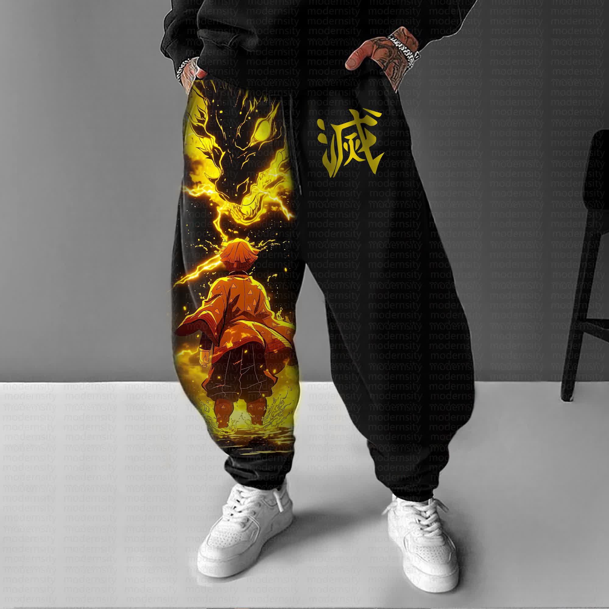 Unisex Anime Inspired Vintage Pants丨Comicssoul