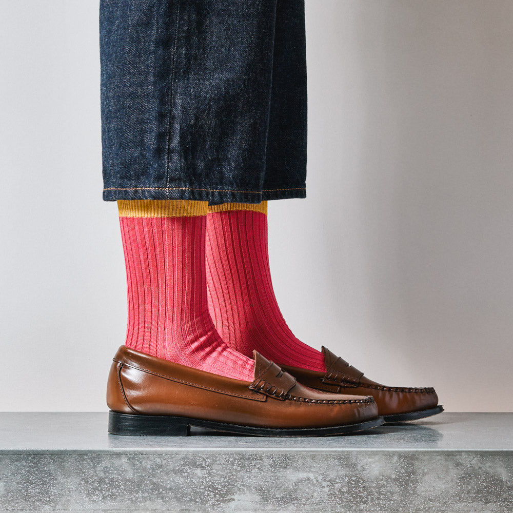 Merci - Chaussettes Theodora - Rose Jaune