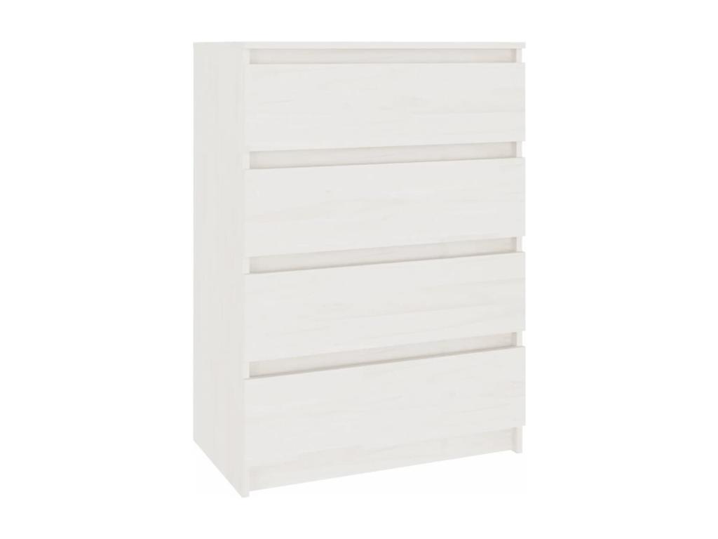 Armario auxiliar madera maciza de pino blanco 60x36x84 cm