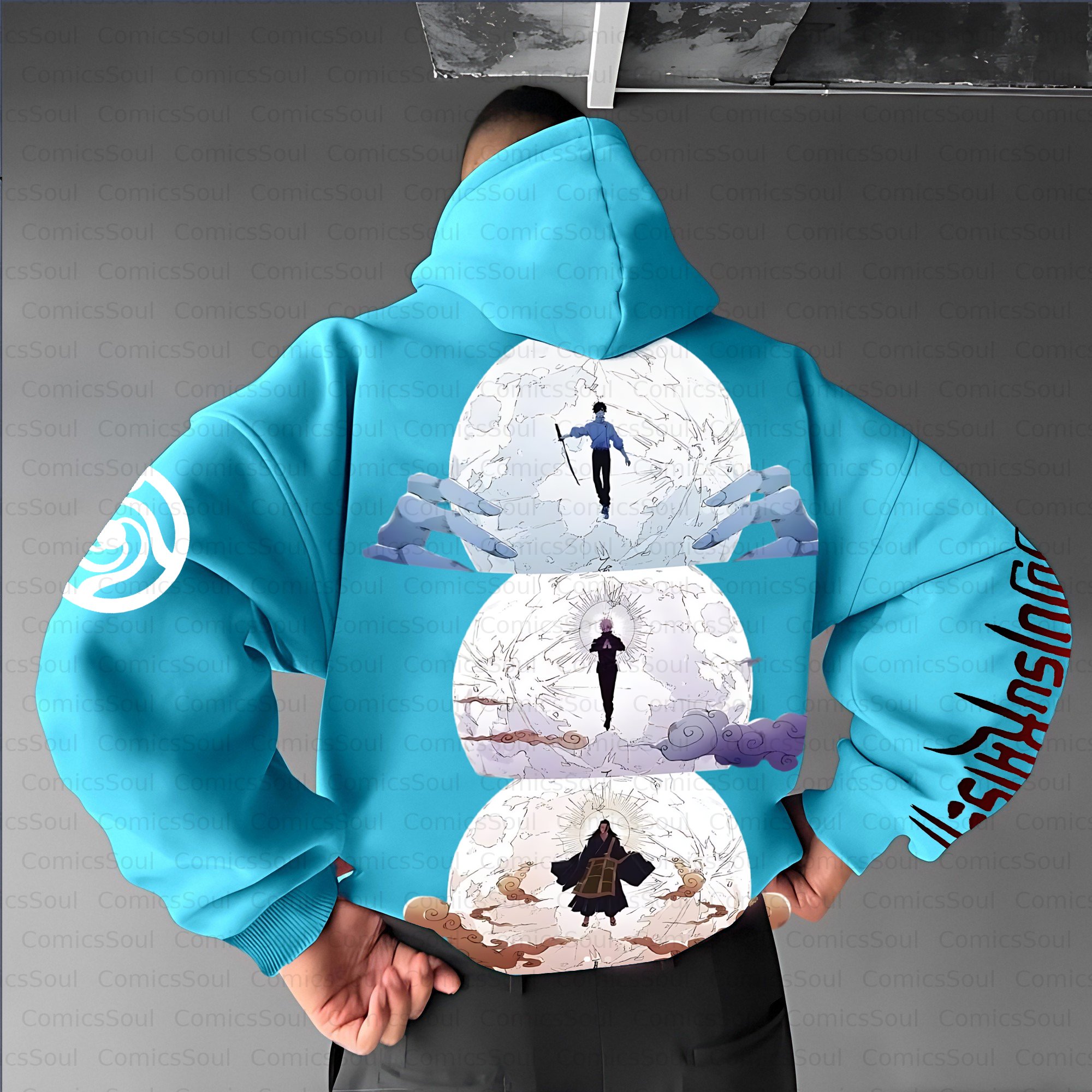 Unisex Anime Inspired Vintage Plush Hoodie