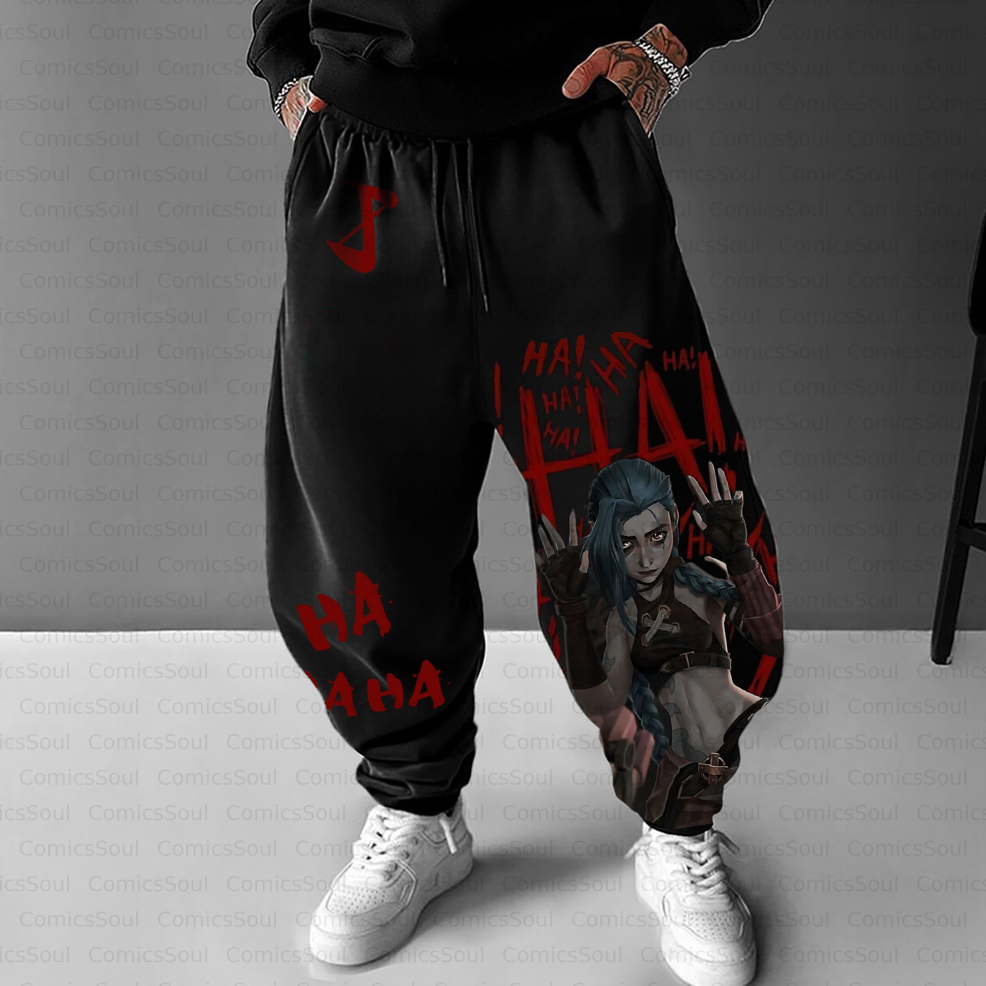 Unisex Casual Anime Streetwear Pant