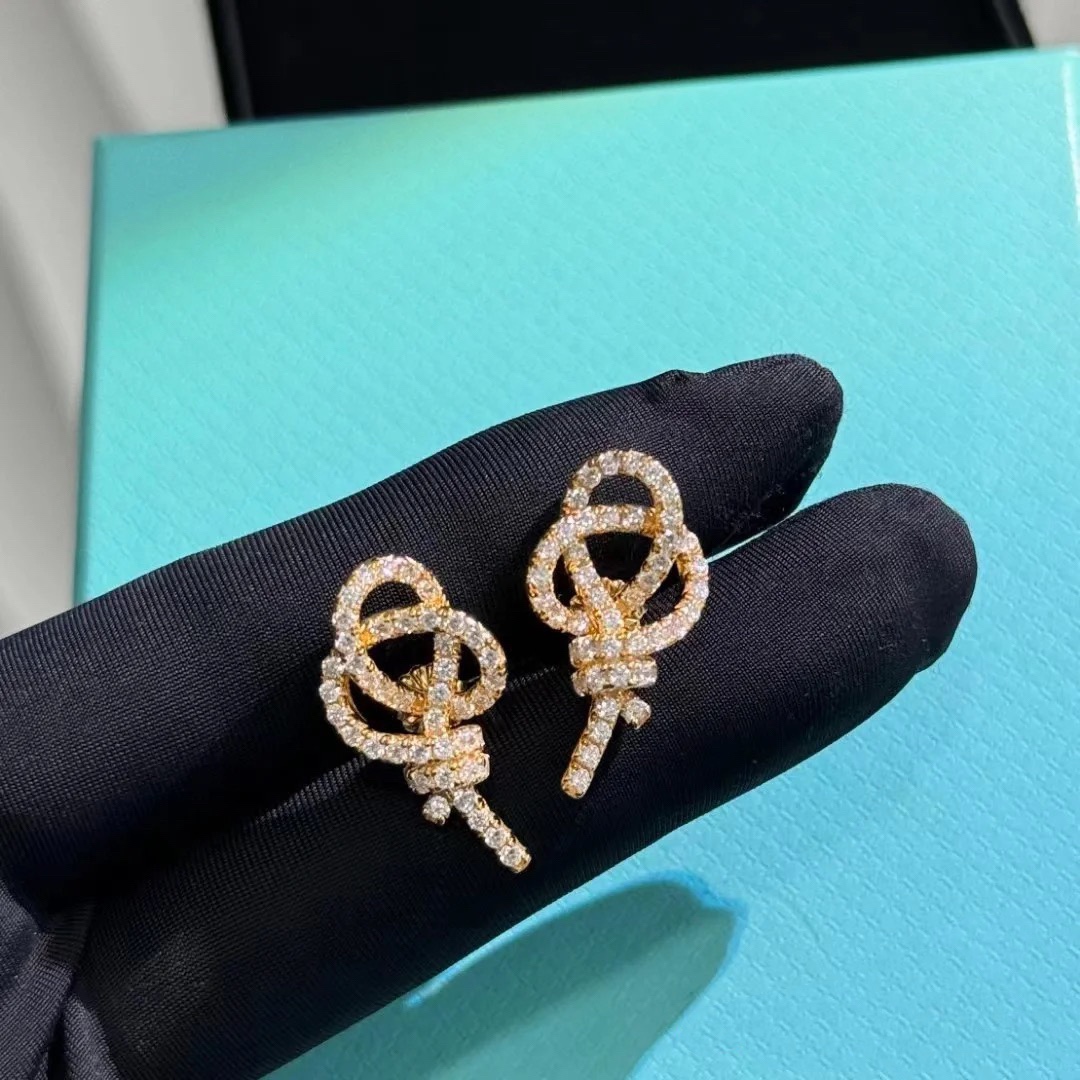 Tiffany Woven Rope Knot Earrings - Original Replica Club