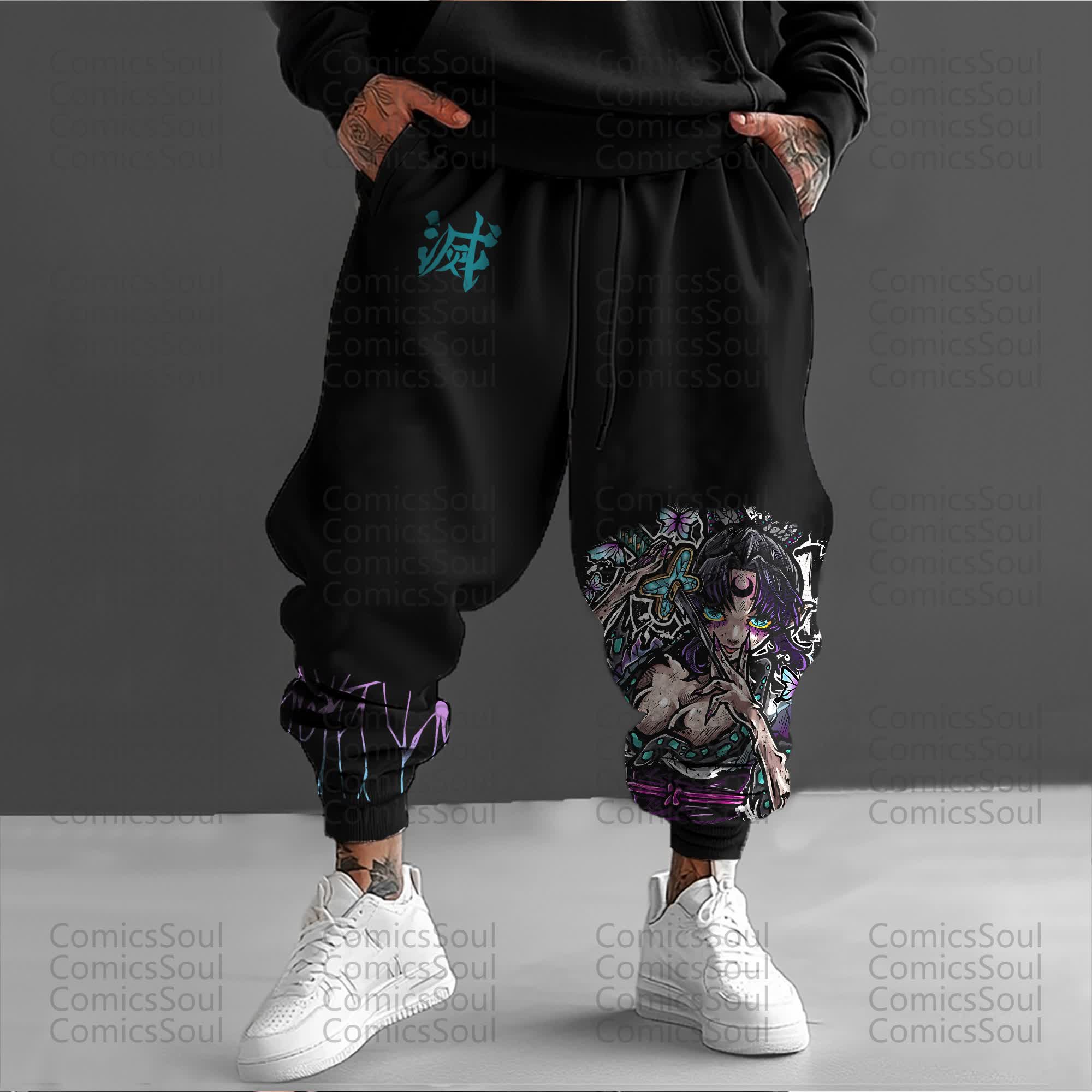 Unisex Anime Inspired Vintage Pants丨Comicssoul