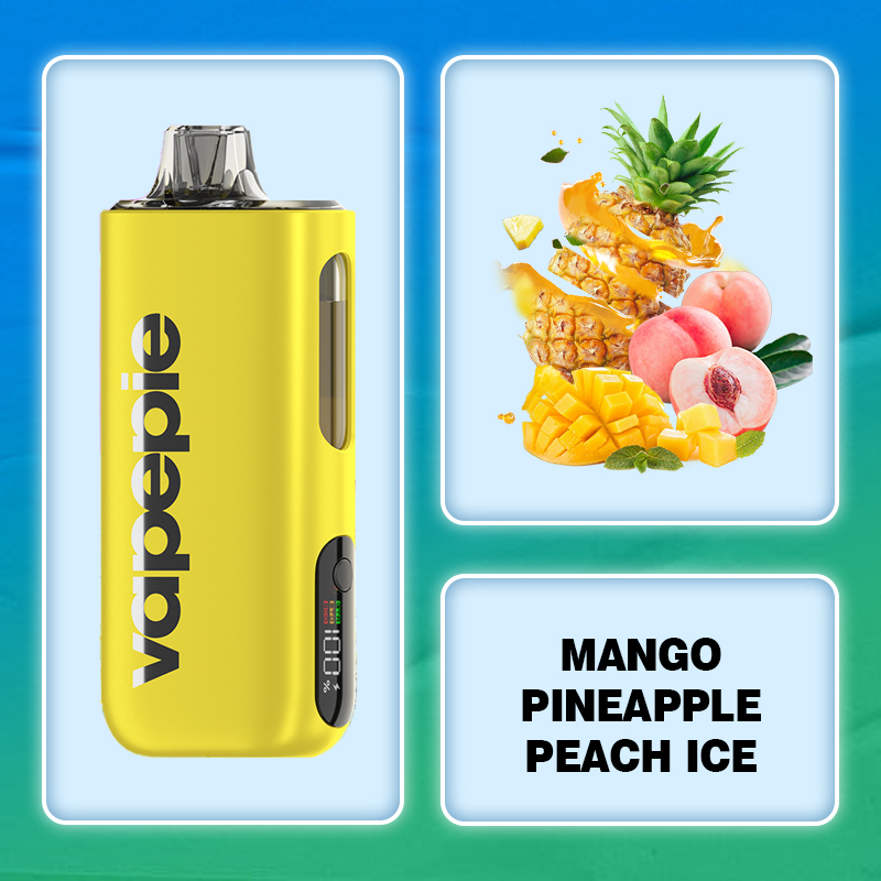 MANGO PINEAPPLE PEACH ICE & VAPEPIE Max 40000 PUFFS