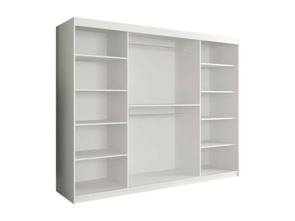 Armario Homepleno 263 Mármol blanco | Mate blanco 200x250x62cm Número de estantes - 9.00 dhyr95609