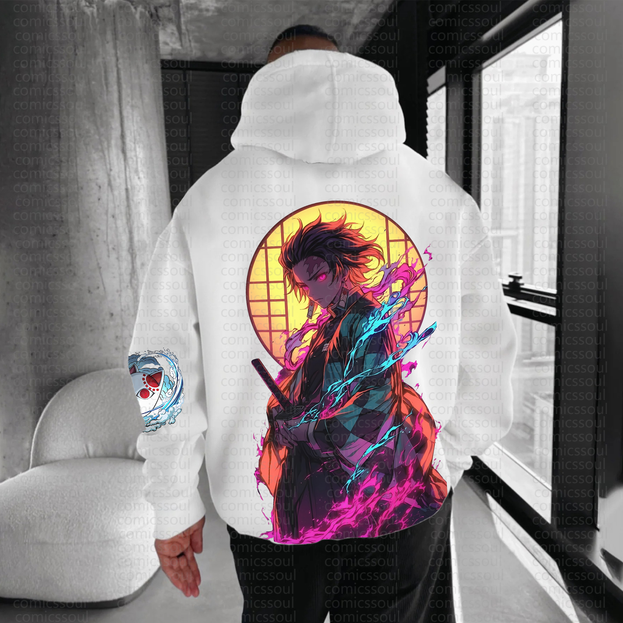 Unisex Anime Graphic Streetwear Vintage Hoodie丨Comicssoul