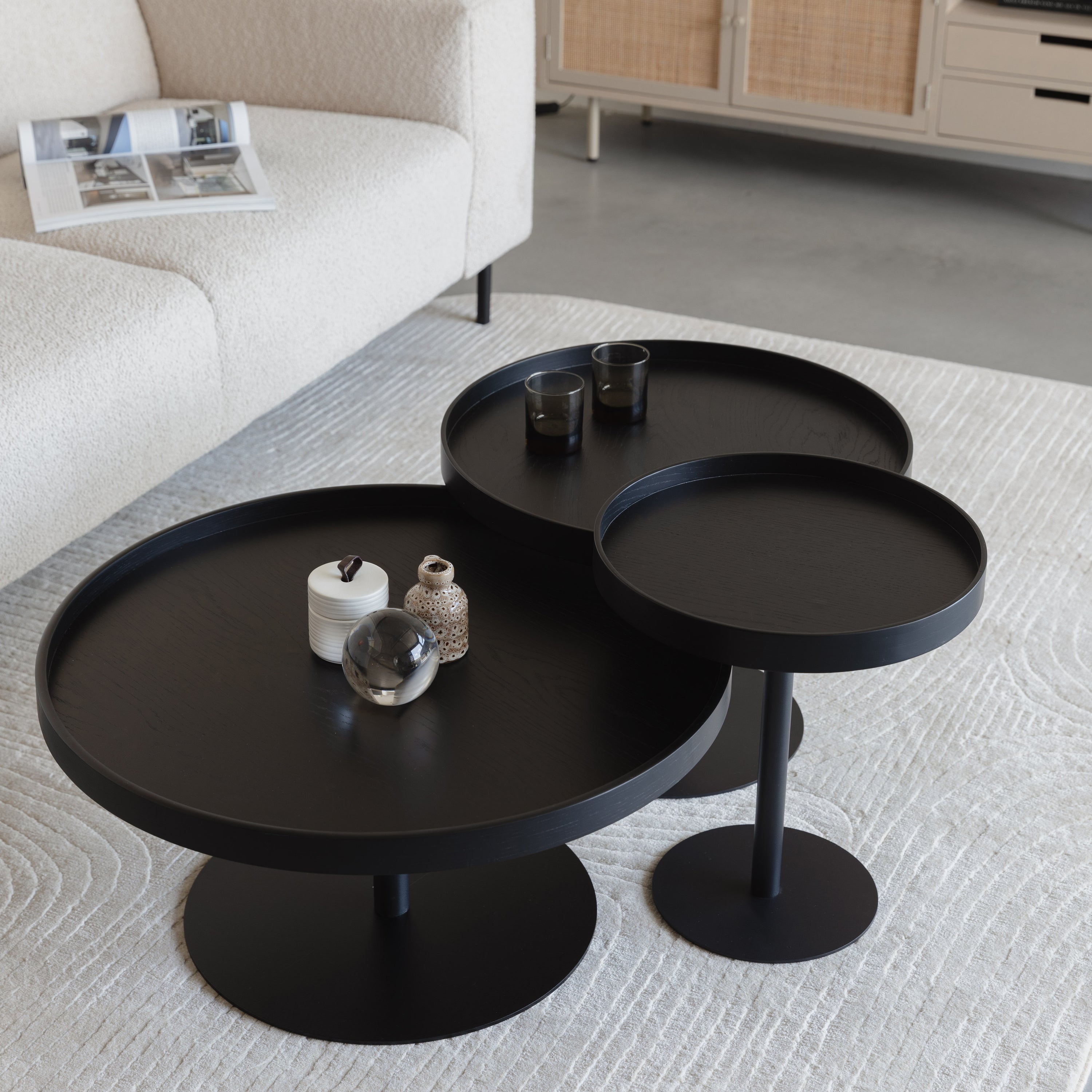 Blokker Tray Bijzettafel M - Zwart