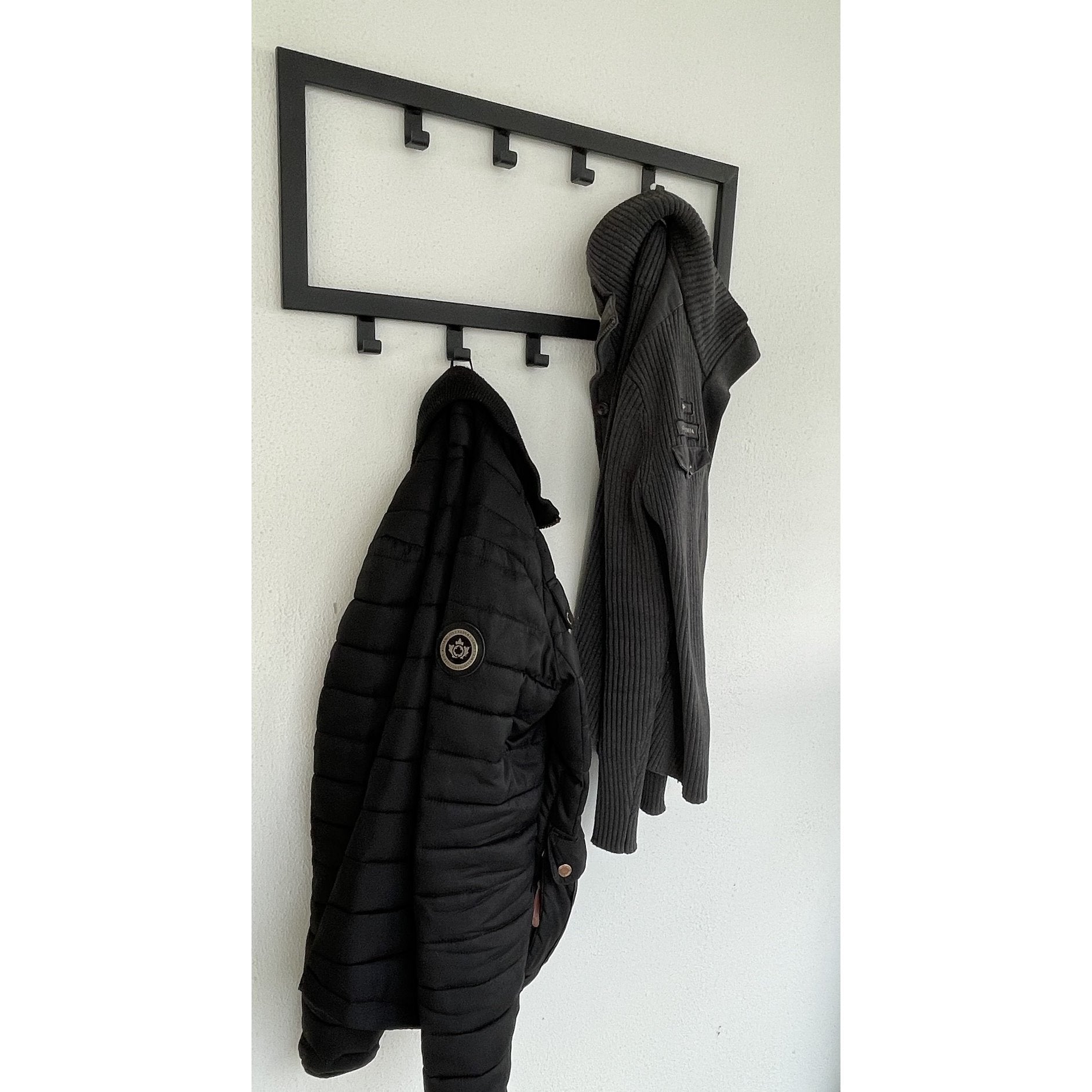 LT-Luce Kapstok Joy Mat Zwart 9 Haken 60cm