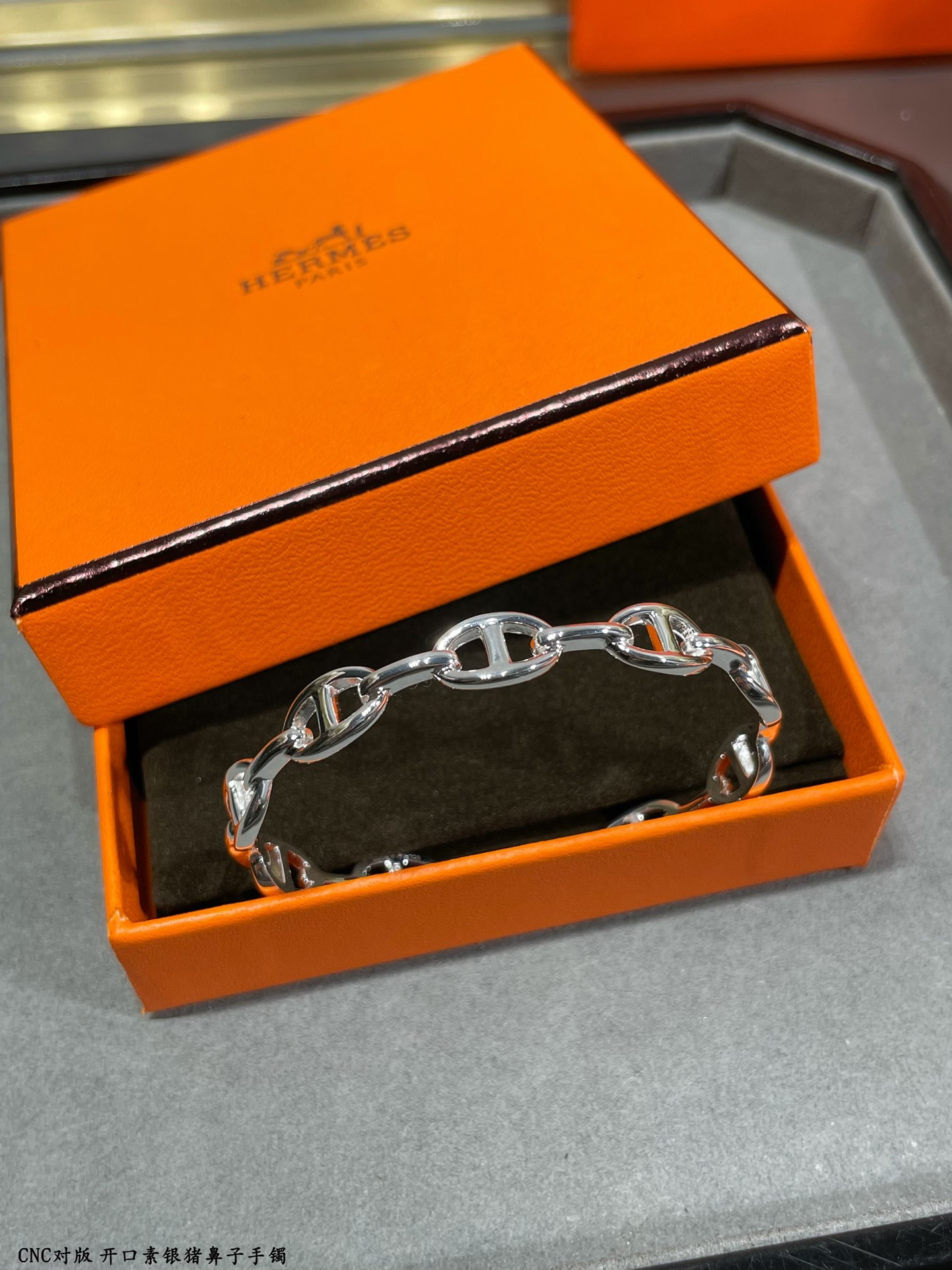 Hermes Plain Surface Pig Nose Bangle Bracelet - Original Replica Club