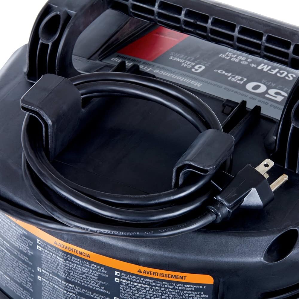 6 Gallon Oil-Free Pancake Air Compressor, 150 PSI, 2.6 SCFM at 90 PSI - Image 2 6 Gallon Oil-Free Pancake Air Compressor, 150 PSI, 2.6 SCFM at 90 PSI - Image 2