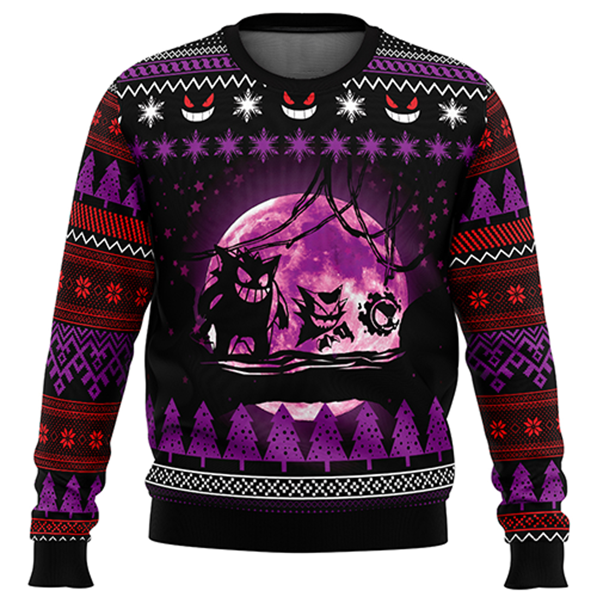Unisex Anime Ugly Christmas Sweater TeeThreads Sustain the Scene with Custom Apparel