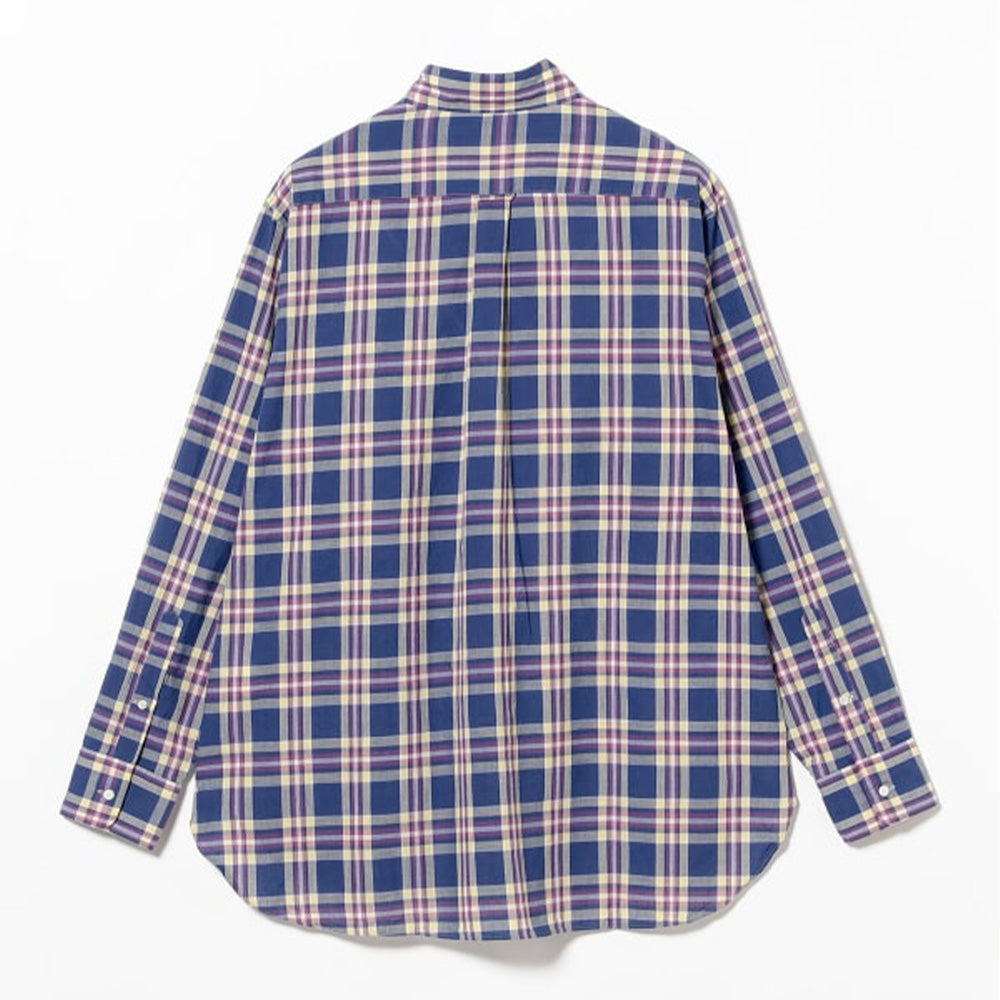 Beams Plus - Chemise B.D Super Madras - Violet