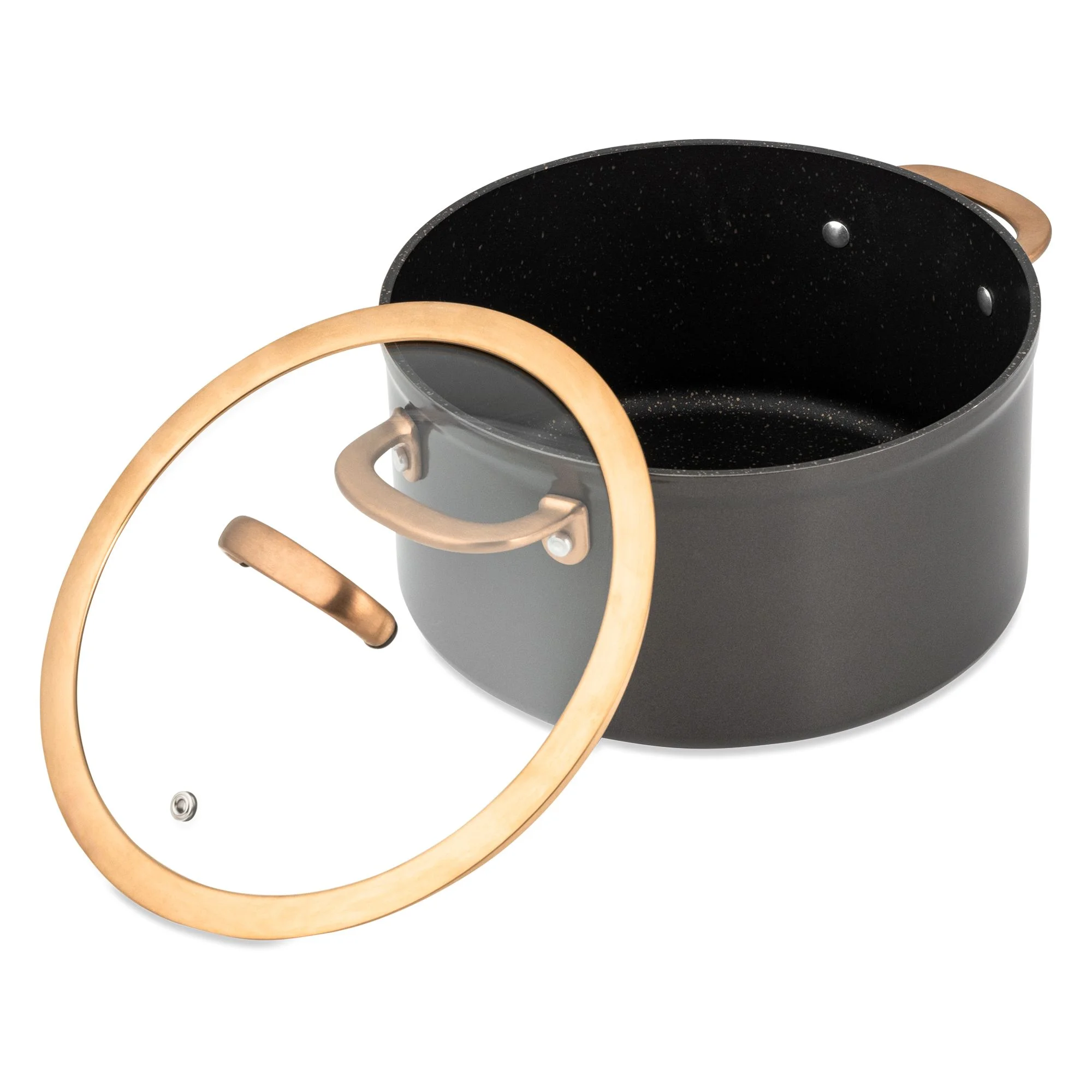 Thyme & Table Supreme 12-Piece Non-Stick Cookware Set, Pots and Pans Set- Bronze - Image 19