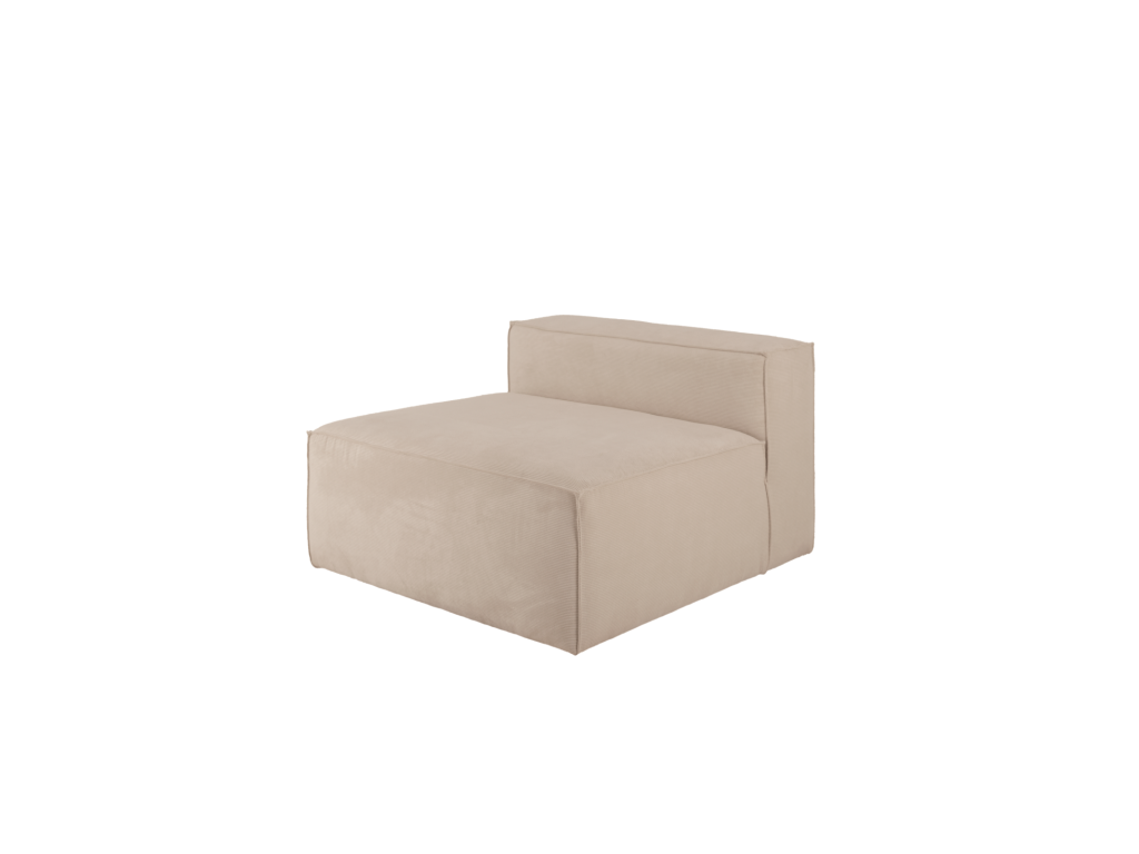 Sillón de pana color beige 130x110cm