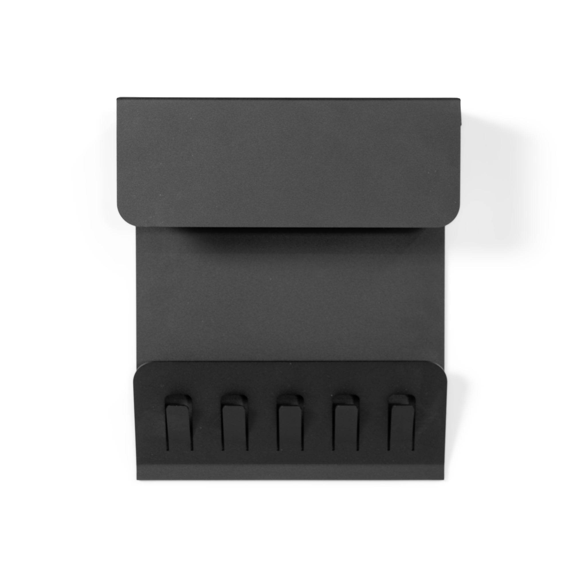 Spinder Design Kapstok Keeper - Zwart - 5 haken - opbergvak