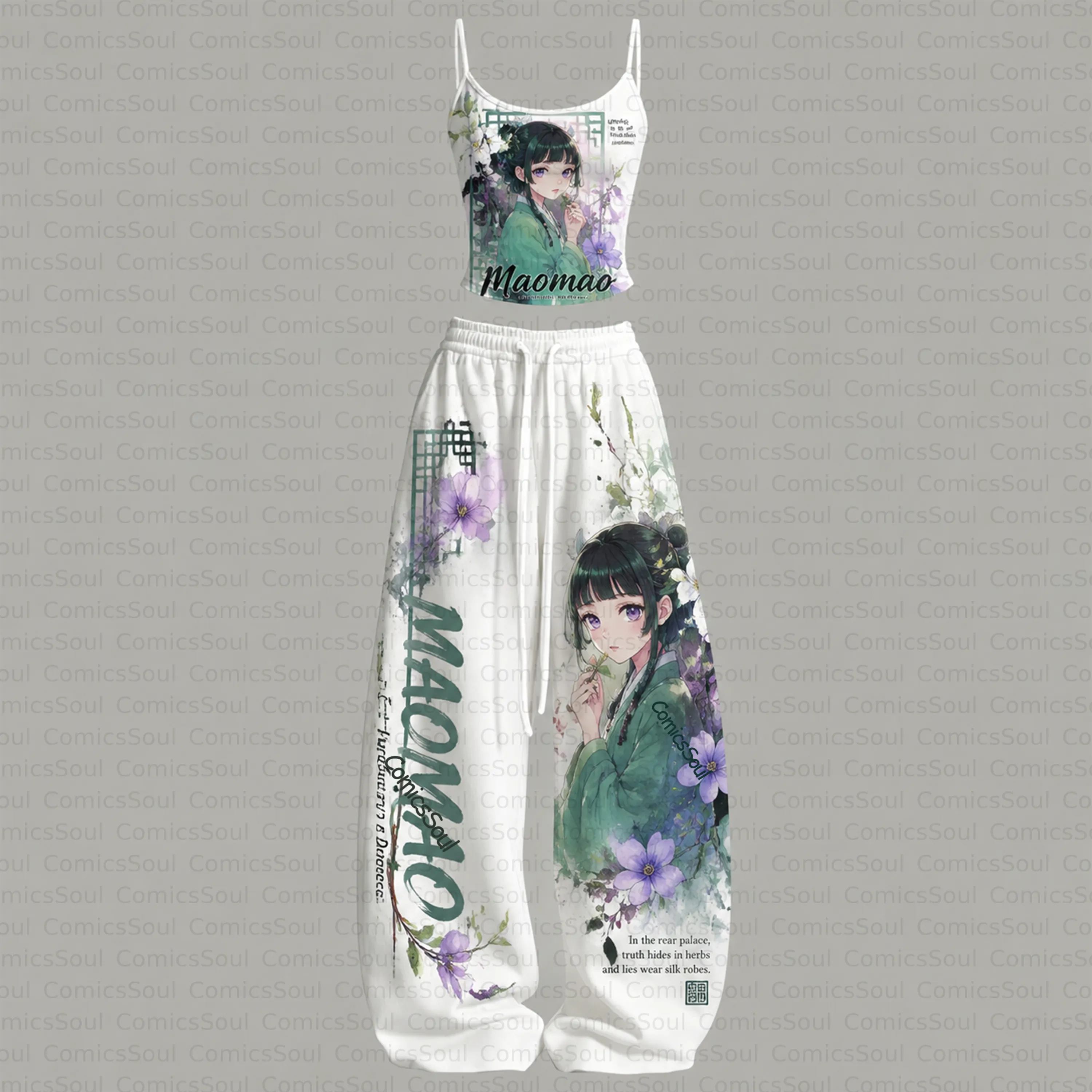 The Apothecary Diaries Top & Elasticated Trousers Two-Piece Set TeeThreads Sustain the Scene with Custom Apparel