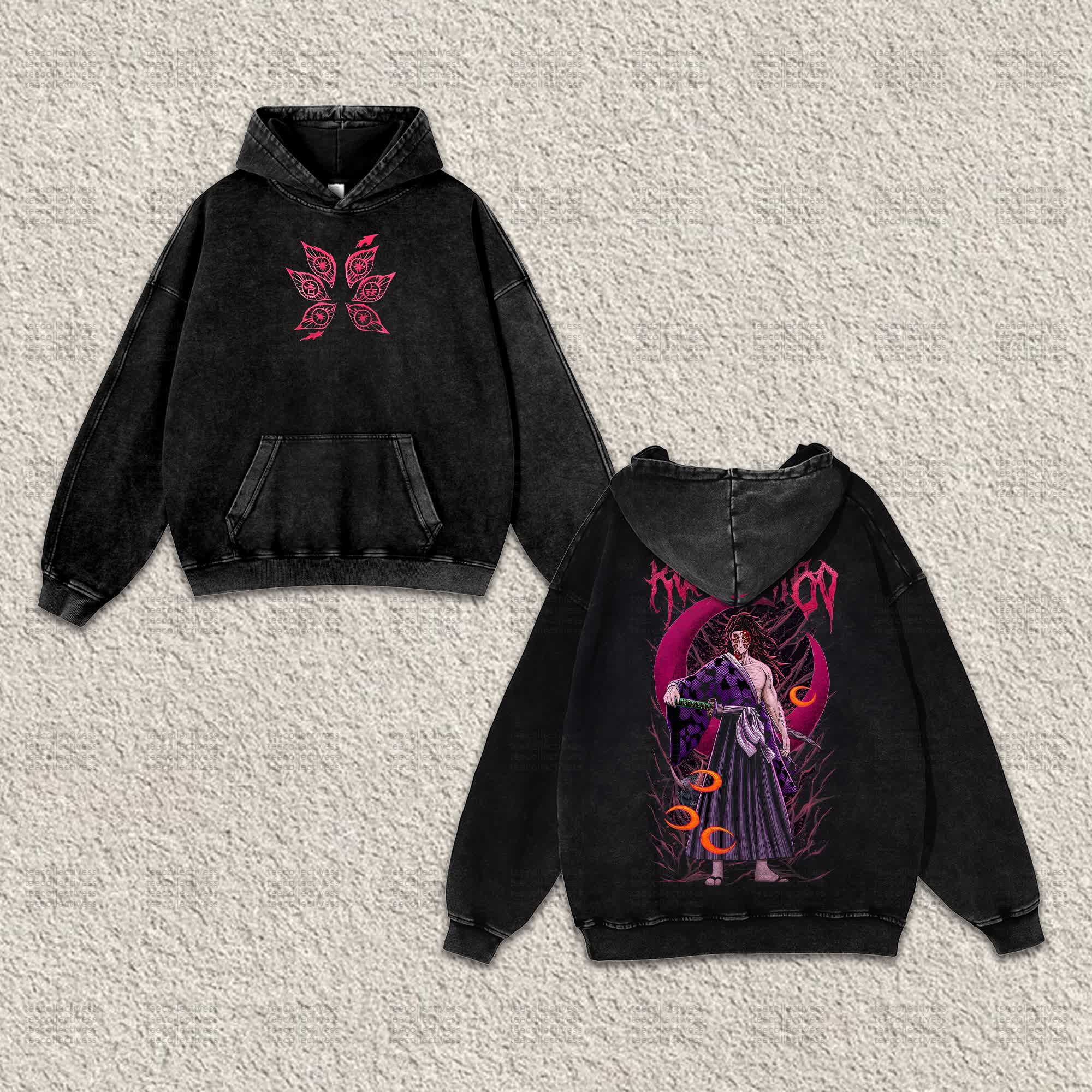 Unisex “Comicssoul” Anime Graphic Streetwear Vintage Washed Hoodie