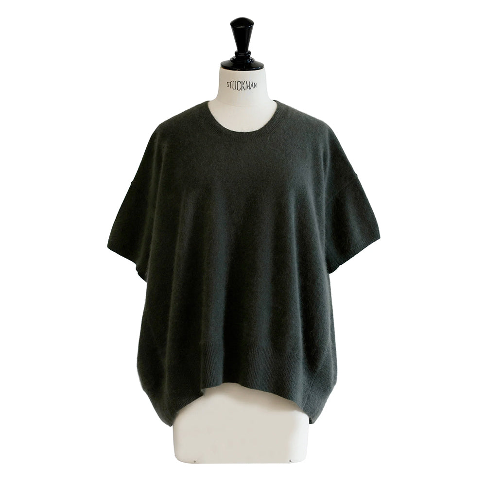 C.T.plage - Pull Col Rond Demi-Manches - Kaki