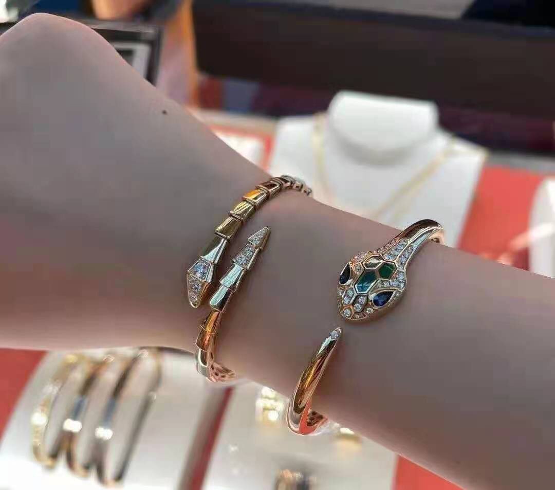 Dupe Bvlgari Serpenti Viper Bracelet Bangle Cuff - Original Replica Club