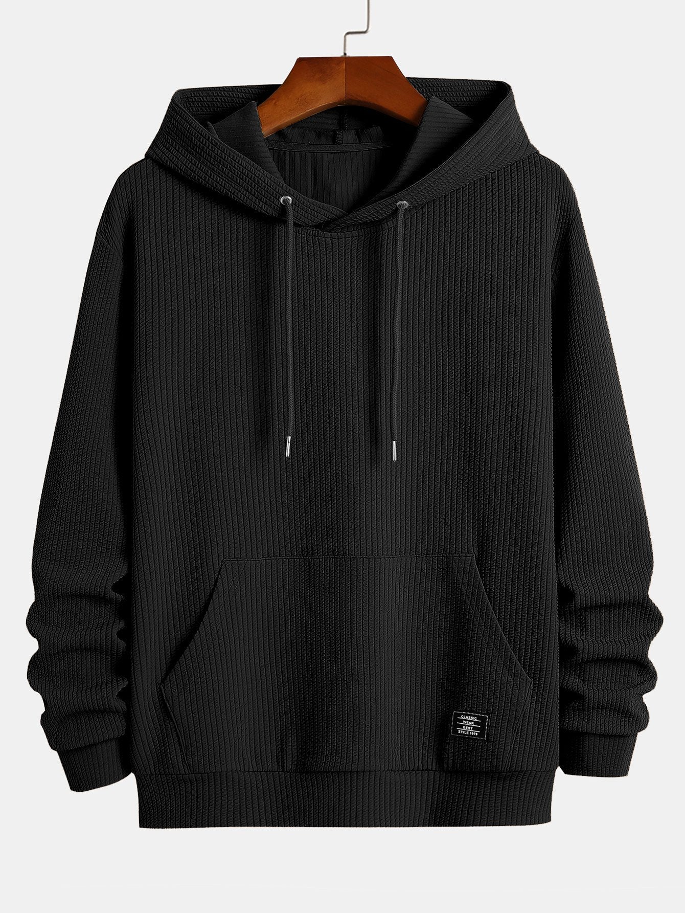 Basic Ribbed Hoodie