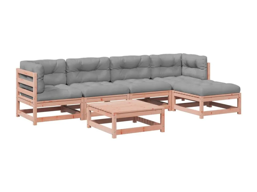 Set de sofás para jardín con cojines Biocasahogar 6 piezas GY2701508