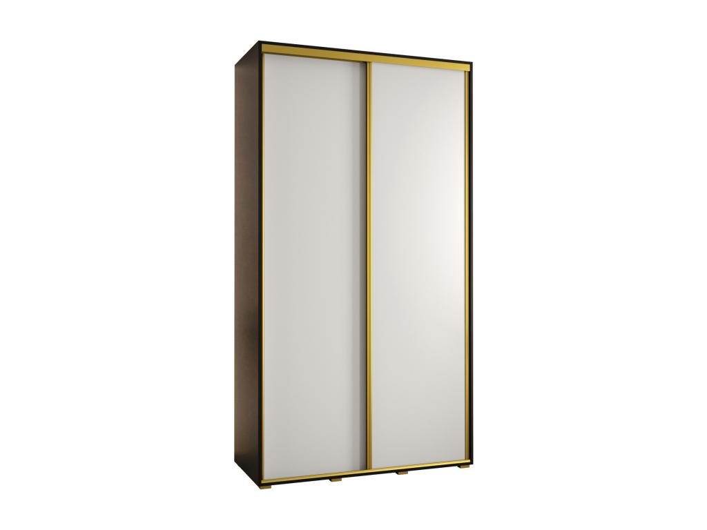 ARMARIO 1 DE PUERTAS CORREDERAS 235 - 2/130/45 2 puertas Negro/Blanco/Nestliq