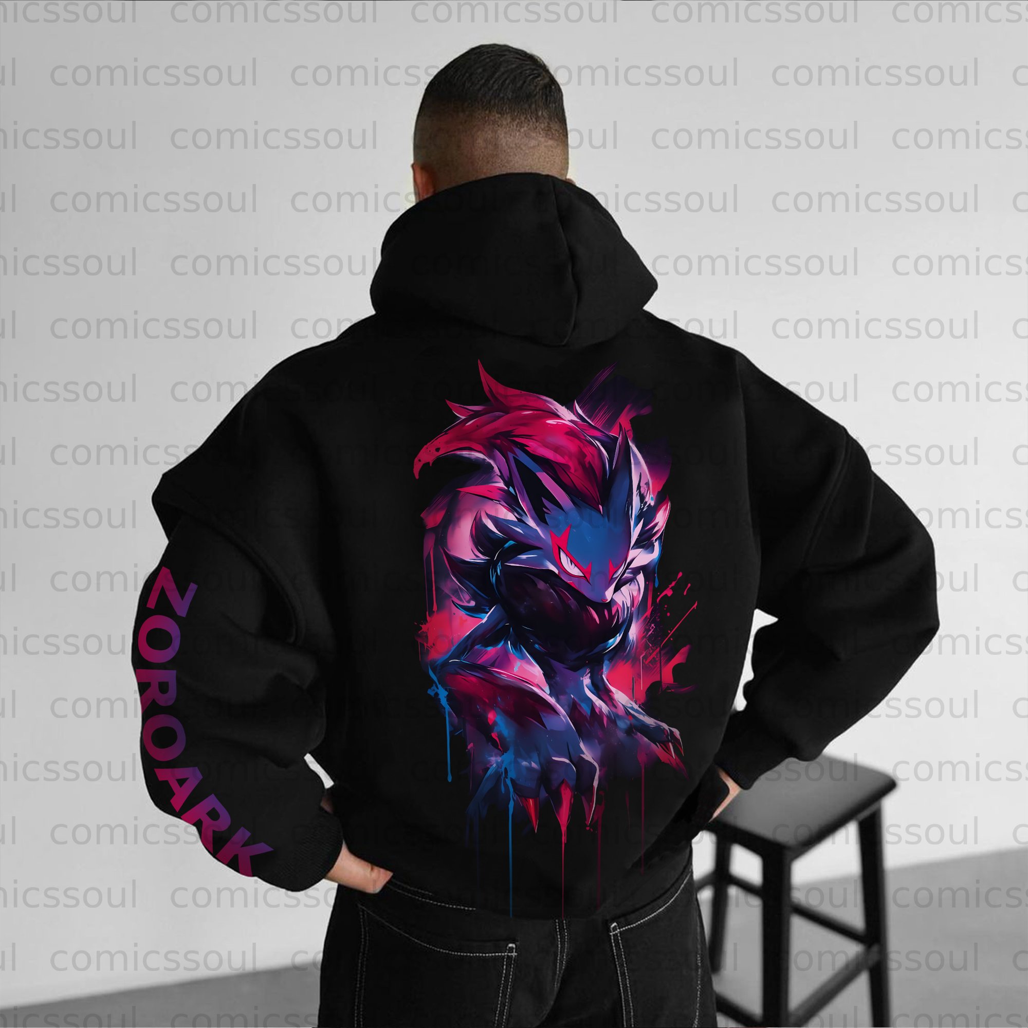 Unisex Anime Graphic Streetwear Vintage Hoodie