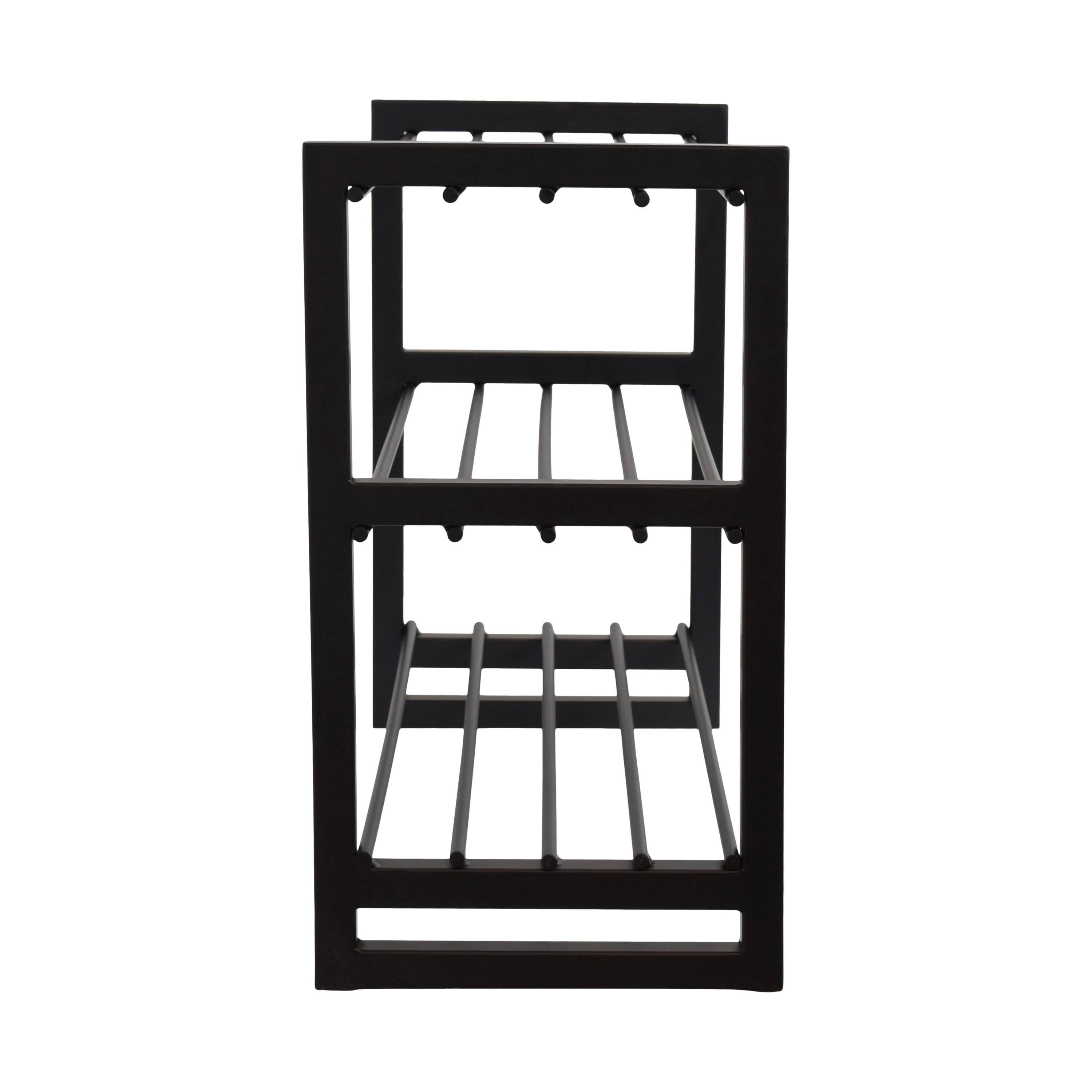 LOFT42 Hall Dubbel schoenenrek - Metaal - Zwart