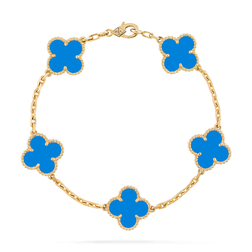 Replicate Vintage Alhambra bracelet, 5 motifs(1:1 replica) - Original Replica Club