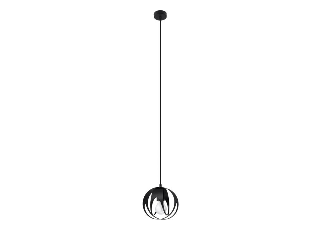 Lámparas colgantes Tulos moderno de acero - 1 fuentes luminosas - L.16 x A.125 cm - negro