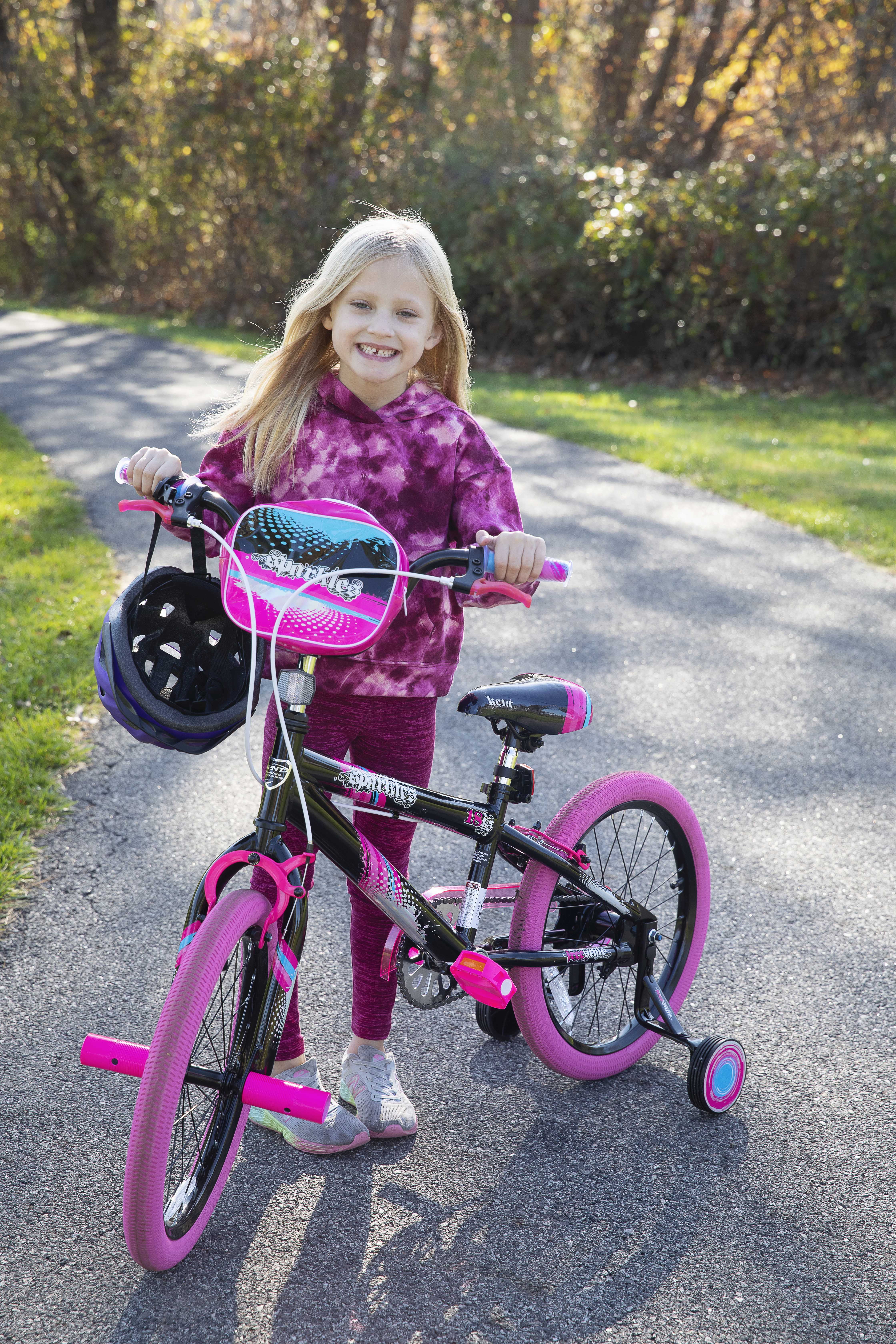 Bicycles 18 inch Girl's Sparkles Bicycle, Black and Pink - Image 9