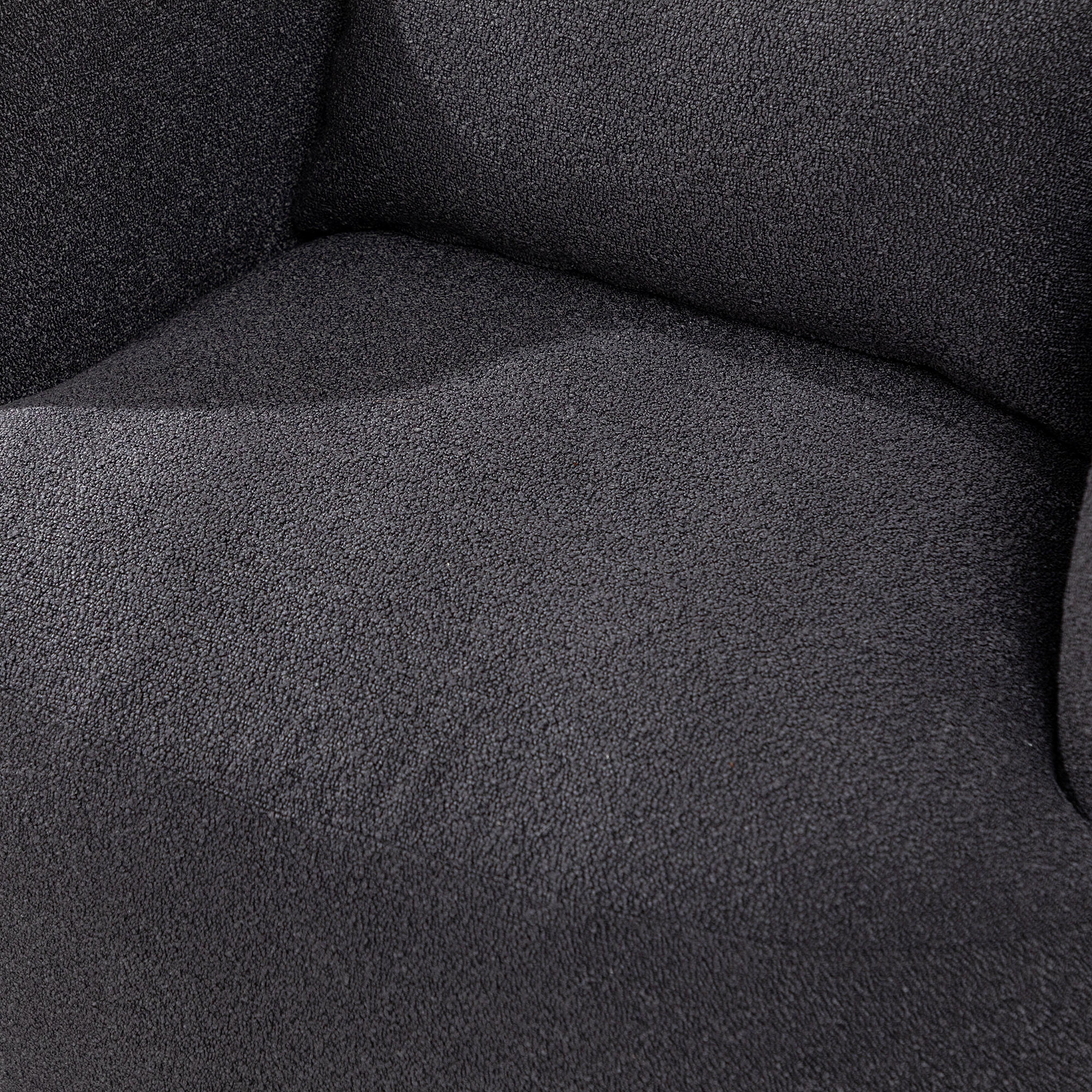 34" Wide Boucle Swivel Barrel Chair, No Assembly Round Upholstered Armchair Accent Chair Single Sofa Chair with Toss Pillow for Living Room and Bedroom, Taupe - Image 28