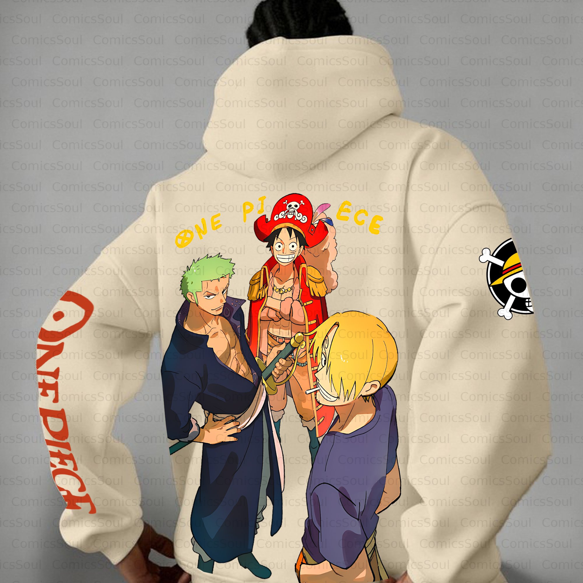 Unisex Anime Inspired Vintage Plush Hoodie