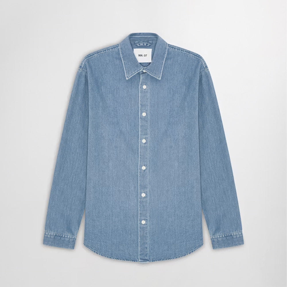 NN07 - Chemise Casper 50033 - Bleu Denim