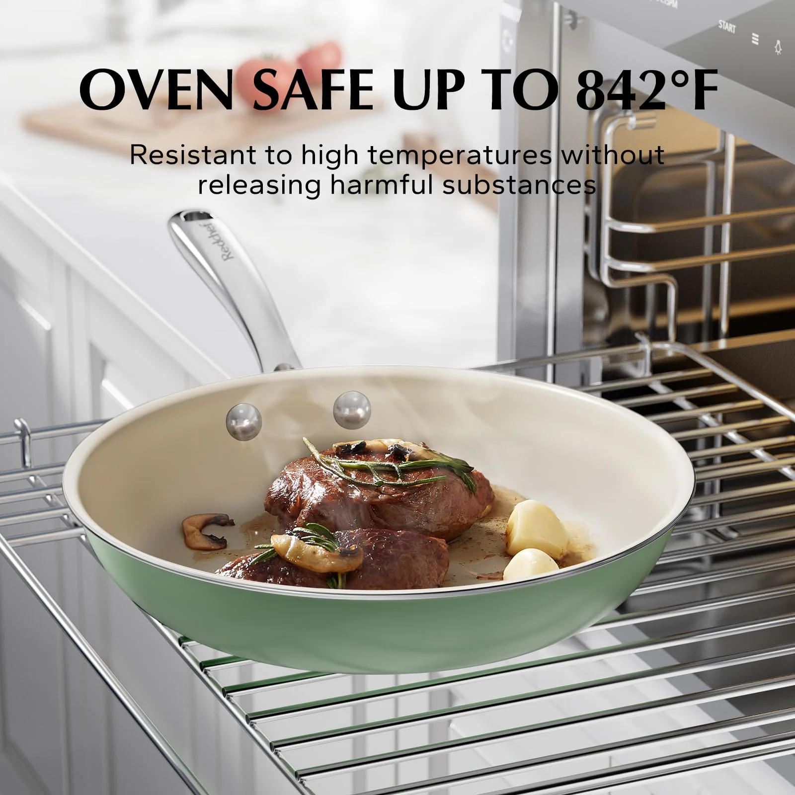 Redchef Non Stick Ceramic Frying Pan Set Ceramic Pans for Cooking Stainless Steel Handle - Image 10
