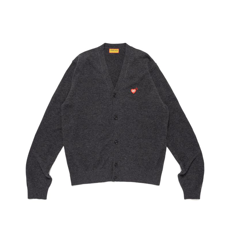 HUMAN MADE HEART BADGE KNIT CARDIGAN