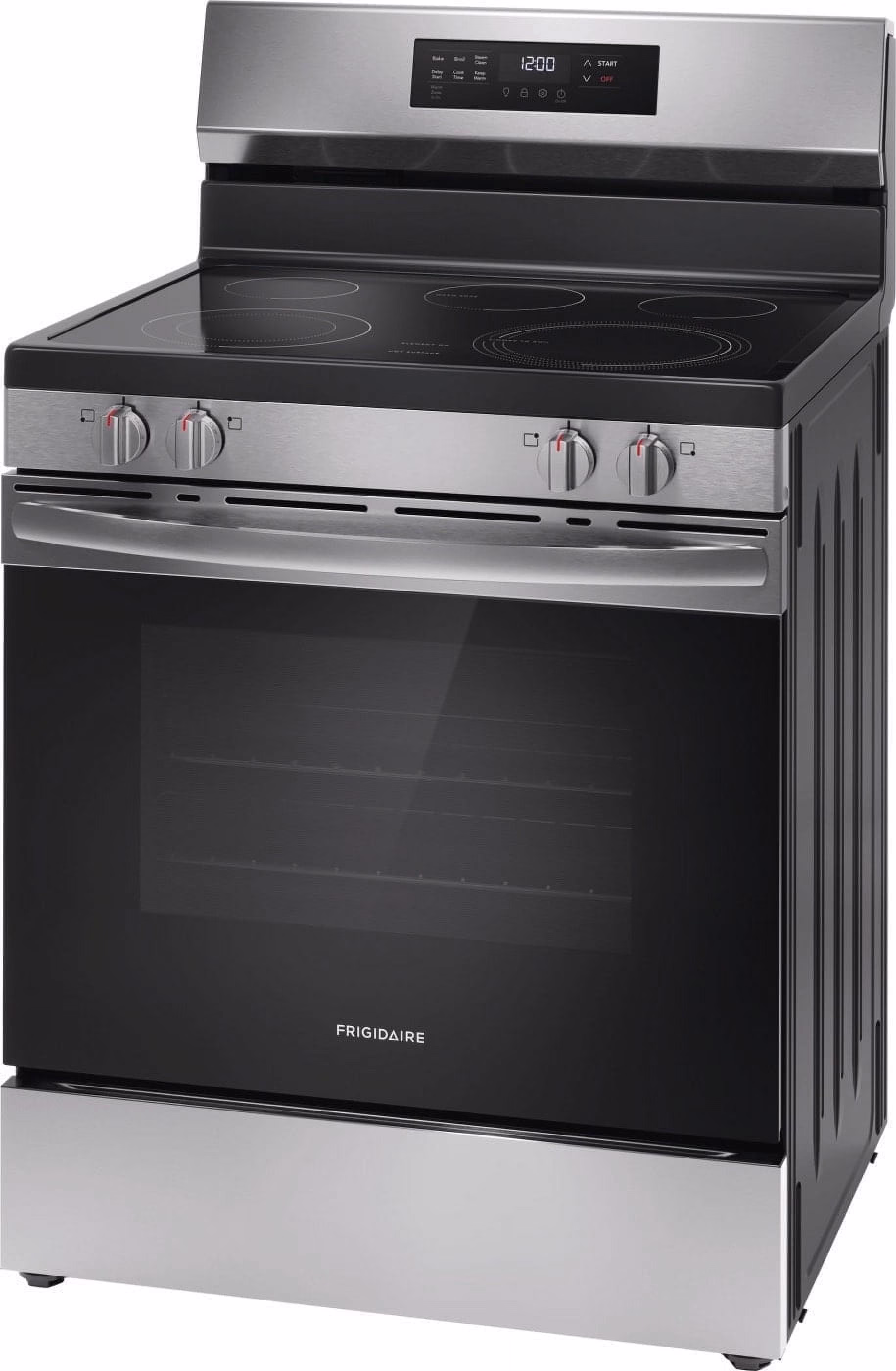 Frigidaire FCRE3062AS 30" Electric Range with Steam Clean, Stainless Steel