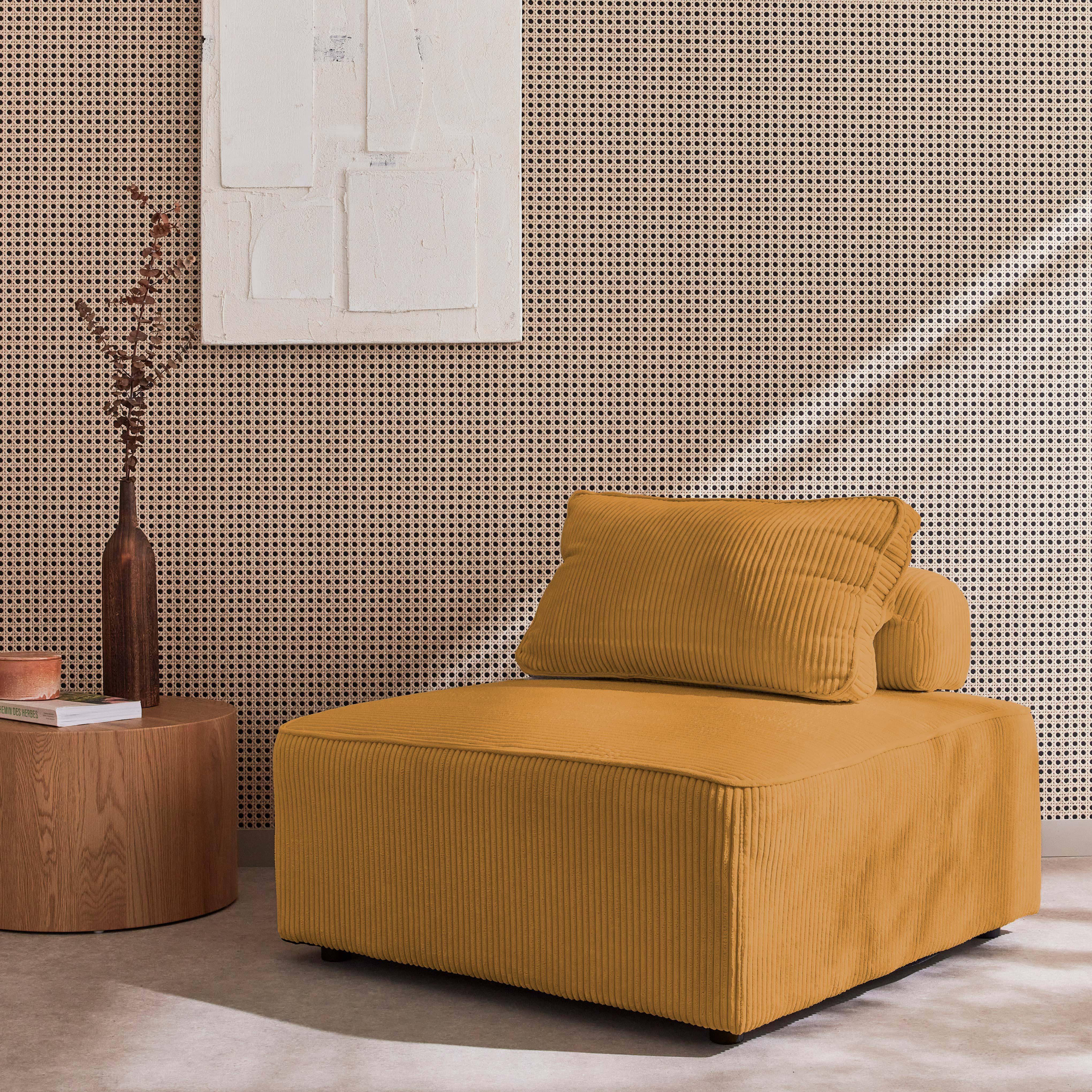 Lao - Módulo para sofá modular de pana, 1 plaza