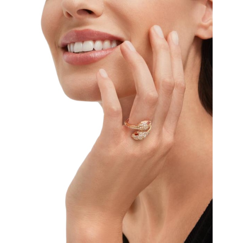 Replicate Serpenti Seduttori gilded snake ring(1:1 replica) - Original Replica Club