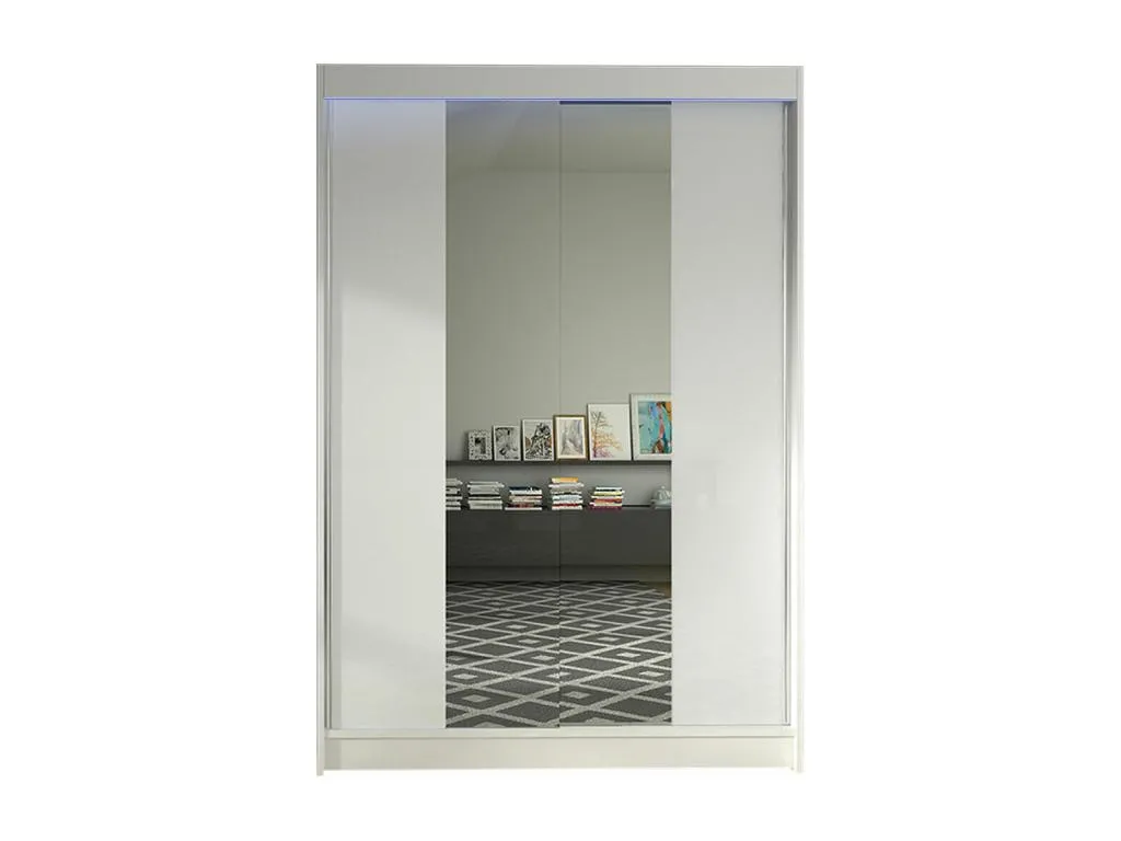 Armario Andreuworldcasa 148 Blanco 200x120x58cm Puertas de armario - Correderas