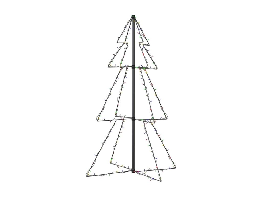 Árbol de Navidad 160 LED interior/exterior 78x120 cm