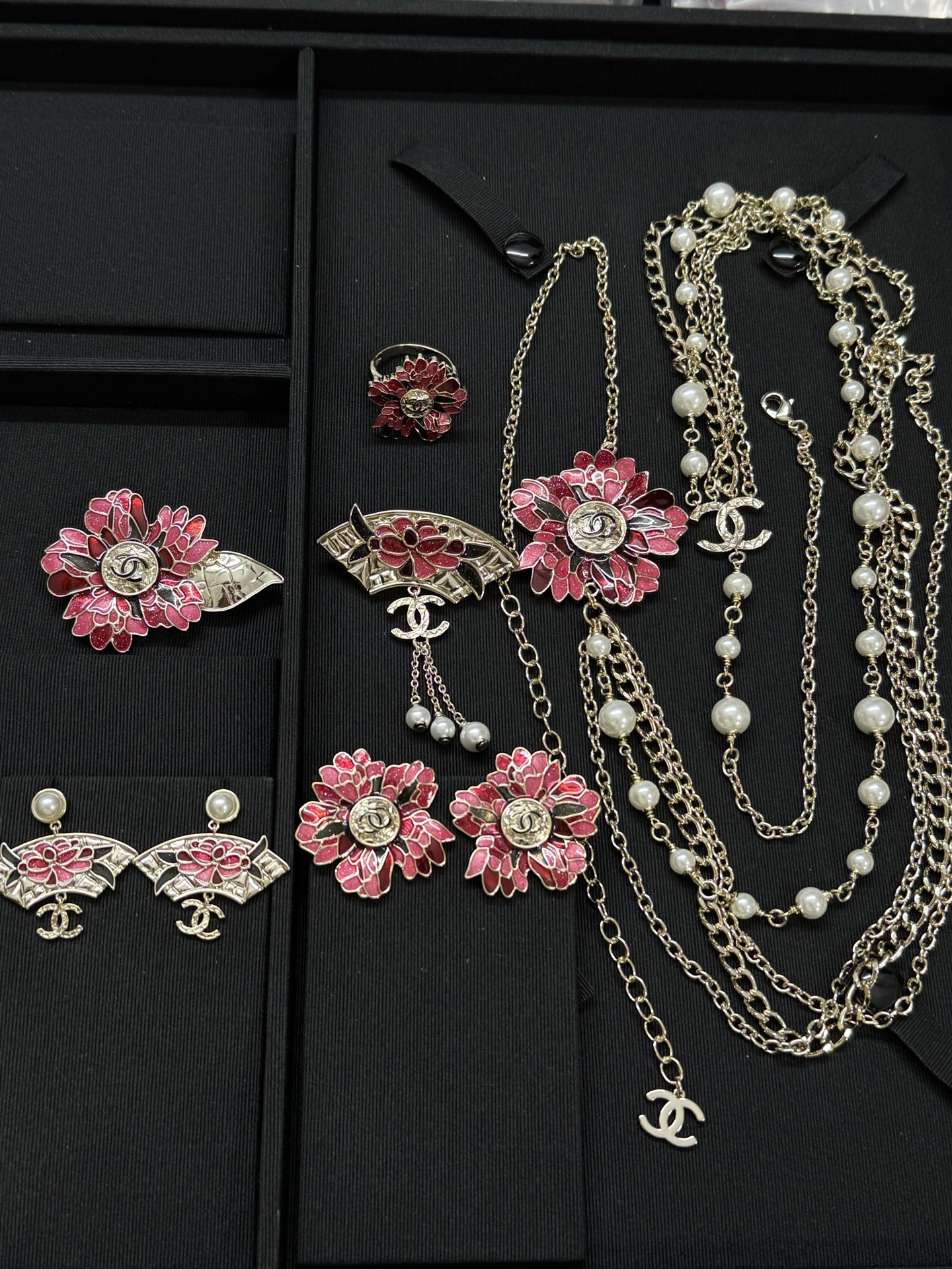 Chanel Flower Multiple Layers Sweater Necklace - Original Replica Club