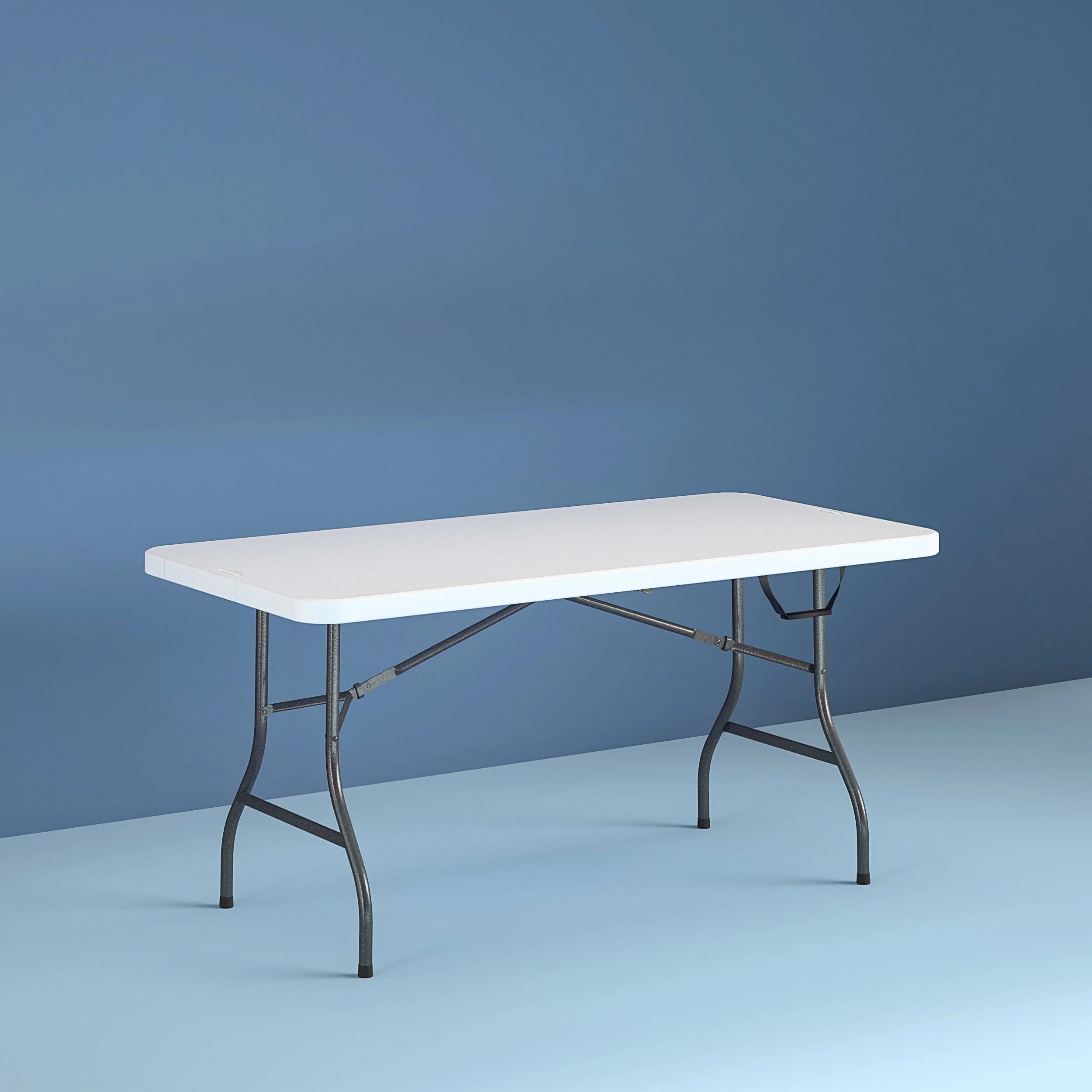 Cosco 6 Foot Folding Table In White Speckle - Image 3