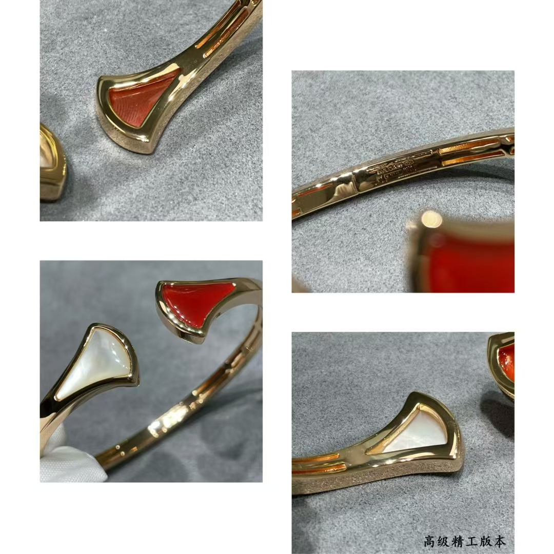 Bvlgari Divas Dream Open Cuff Bangle Bracelet in Yellow Gold - Original Replica Club