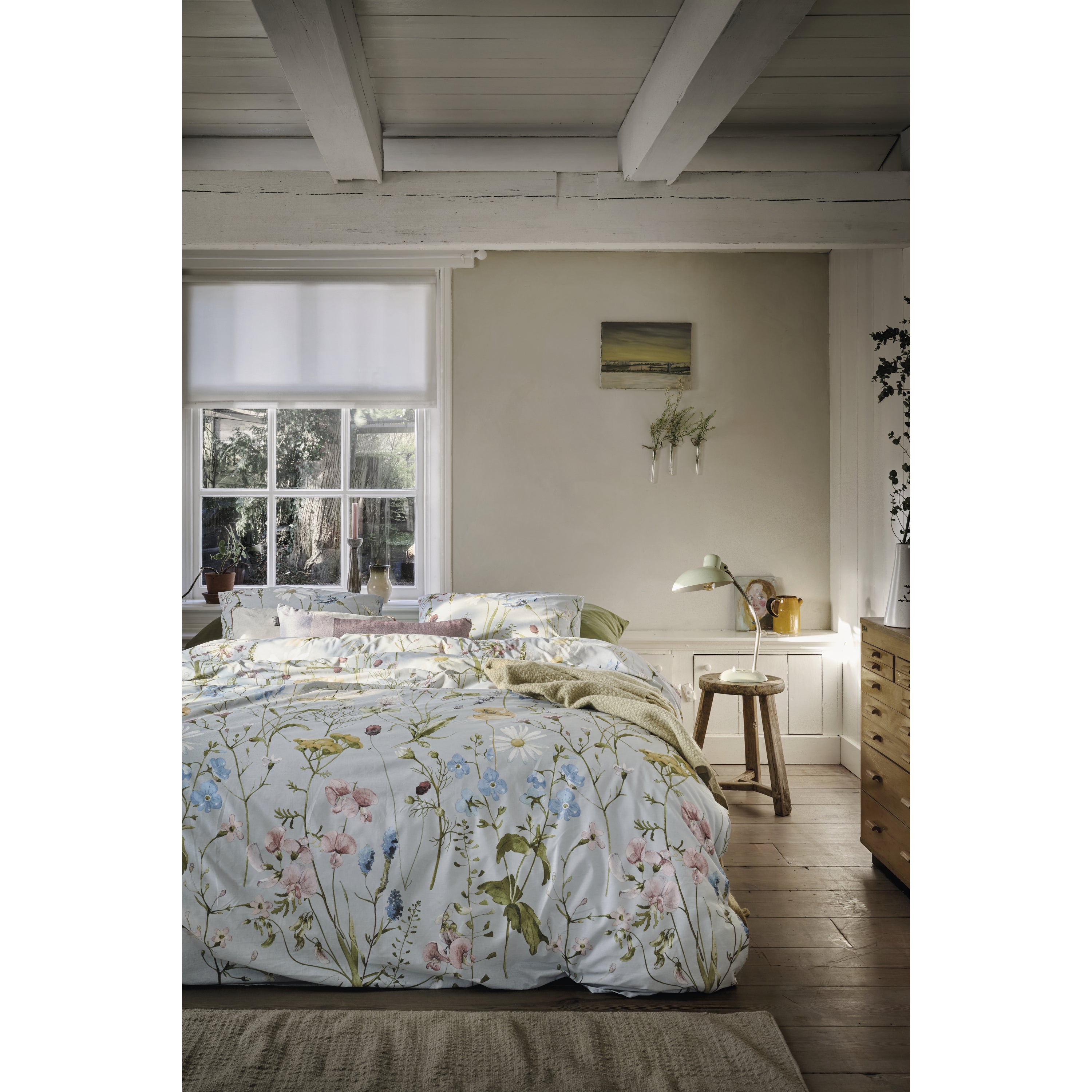 Ariadne at Home Bloom Dekbedovertrek 240 x 200/220 cm - Blauw