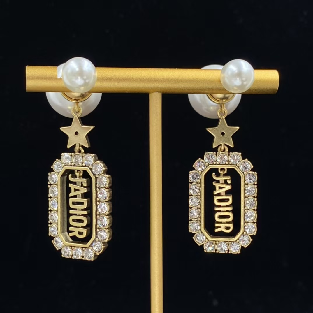 Dior JADIOR Drop Pearl Earrings - Original Replica Club