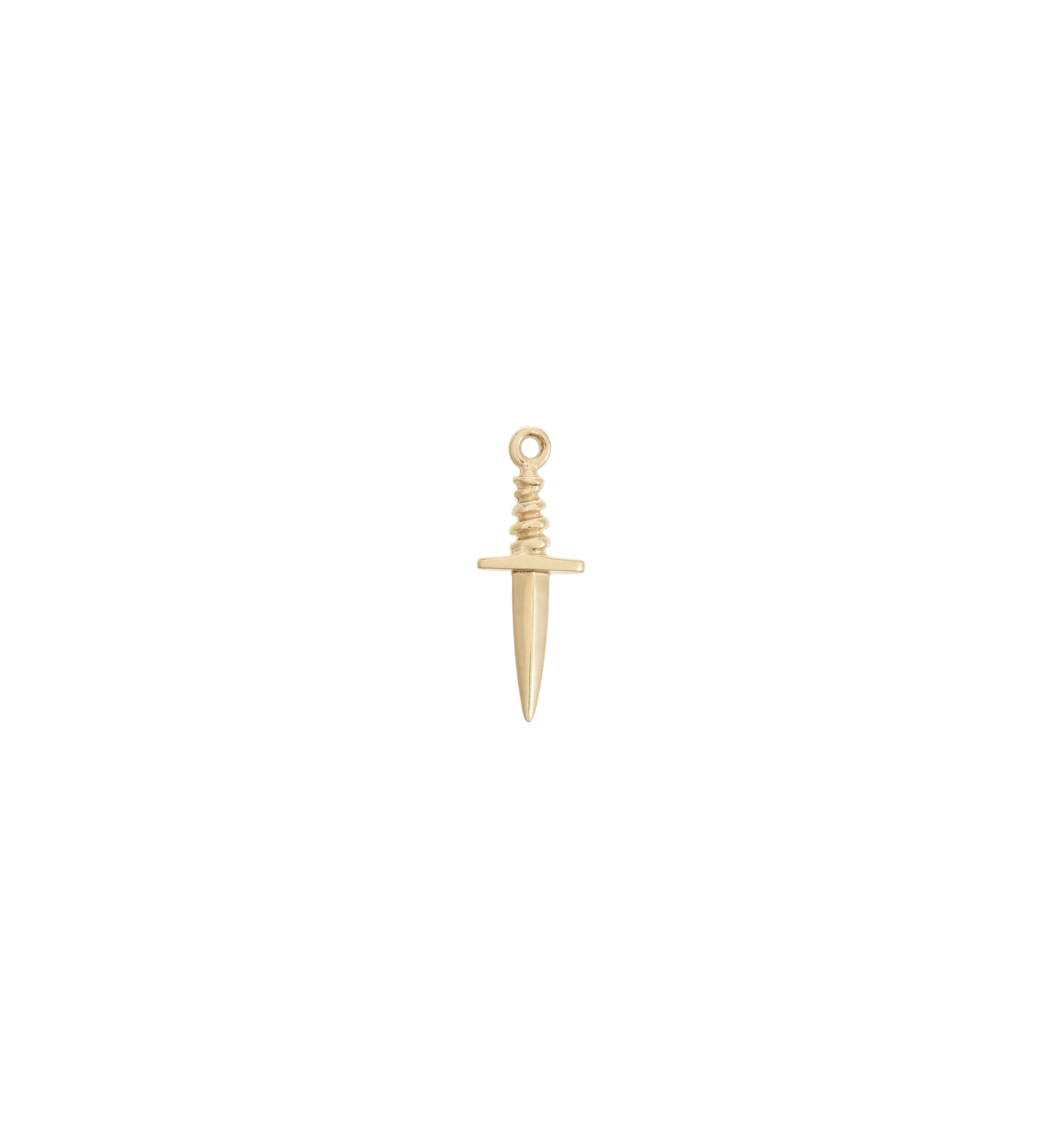 Tiny Dagger Charm 14K