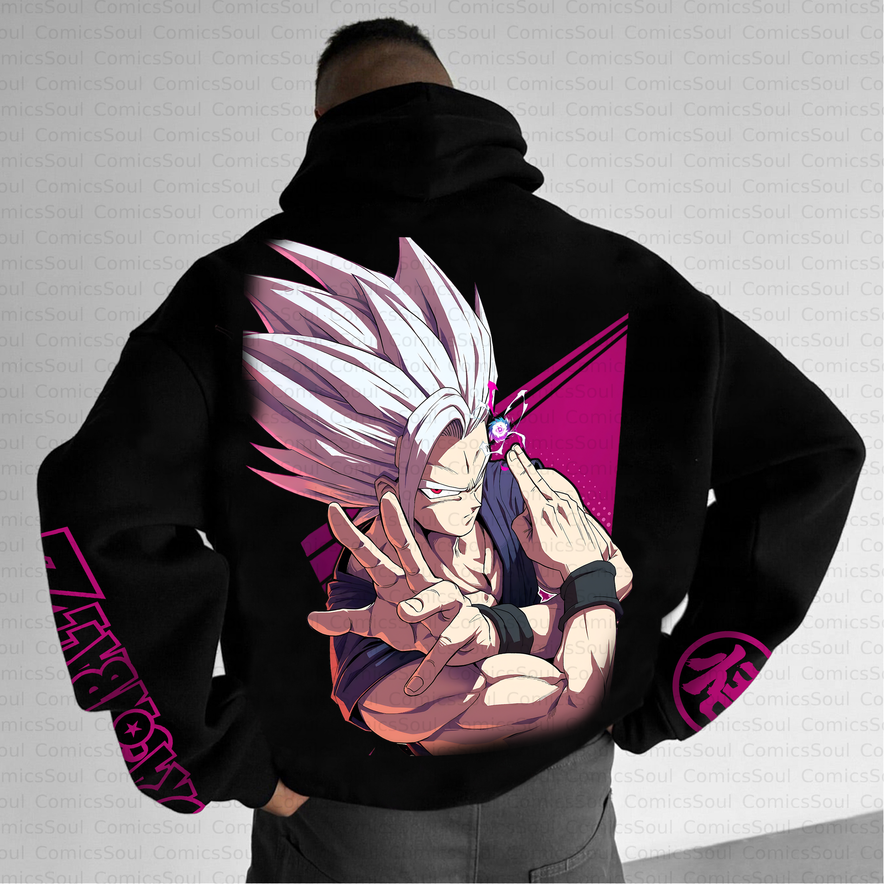 Unisex Anime Inspired Vintage Plush Hoodie