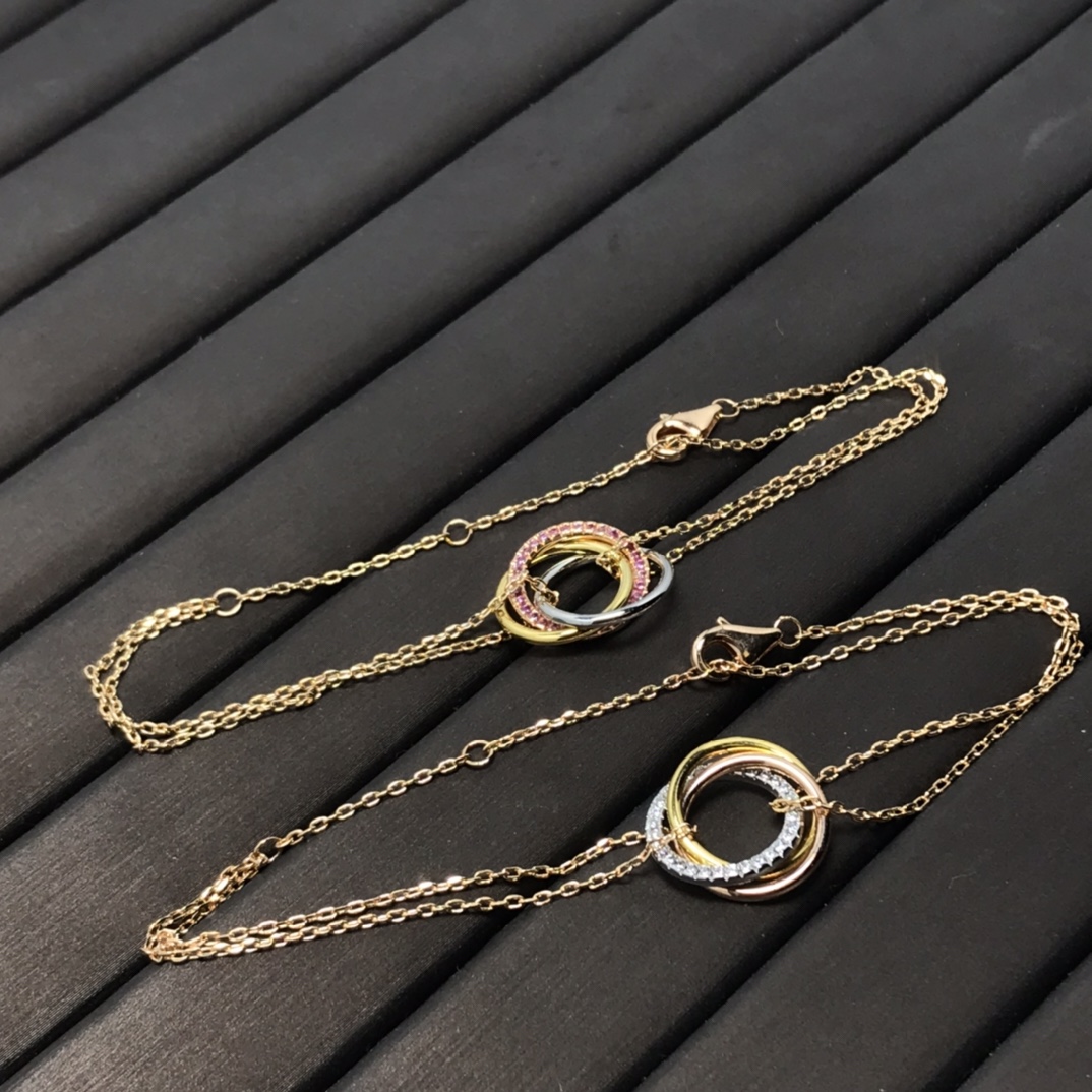 Cartier Diamond Trinity Chain Bracelet - Original Replica Club